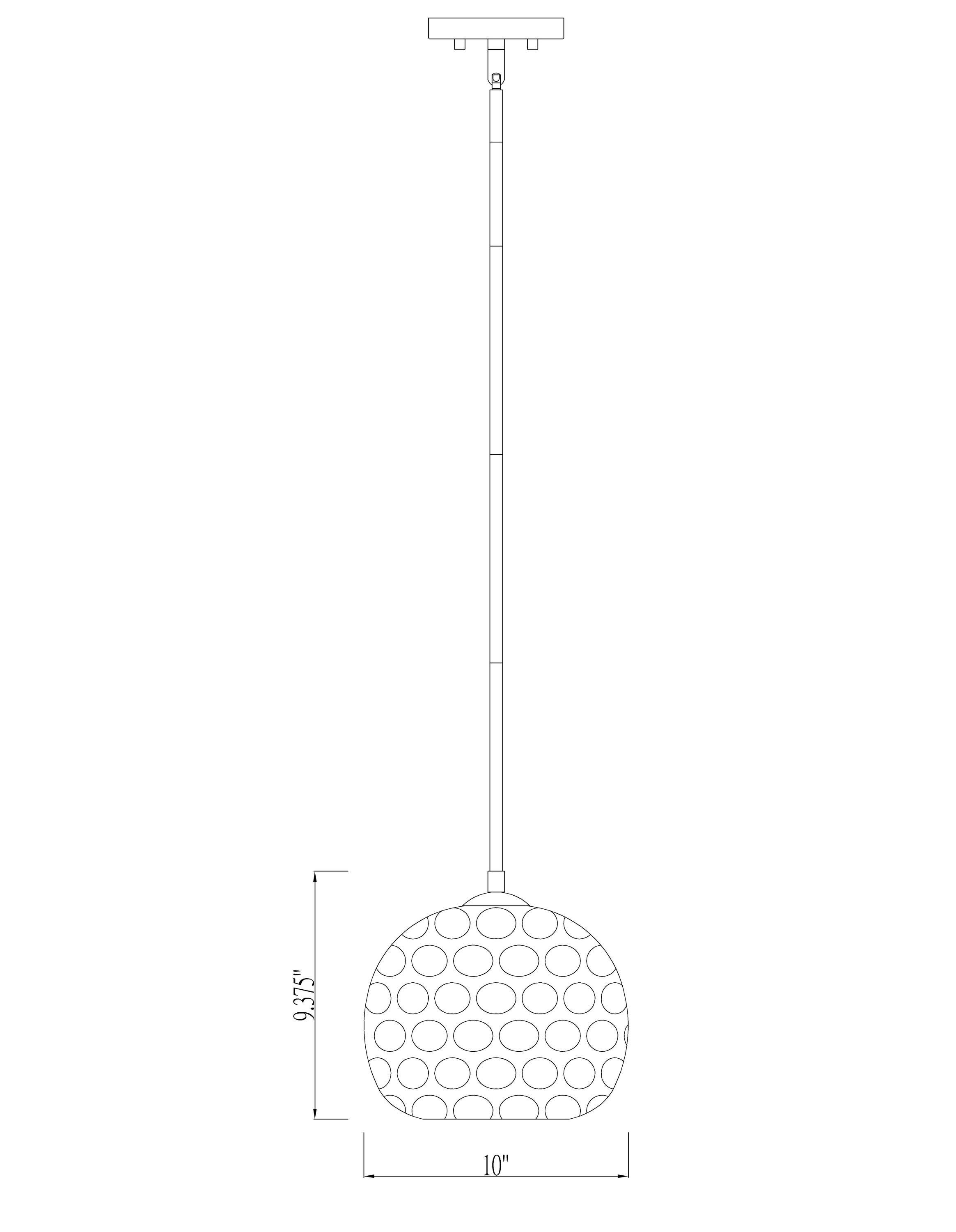 Z-Lite Chloe 1 - Light Pendant in  Brushed Nickel