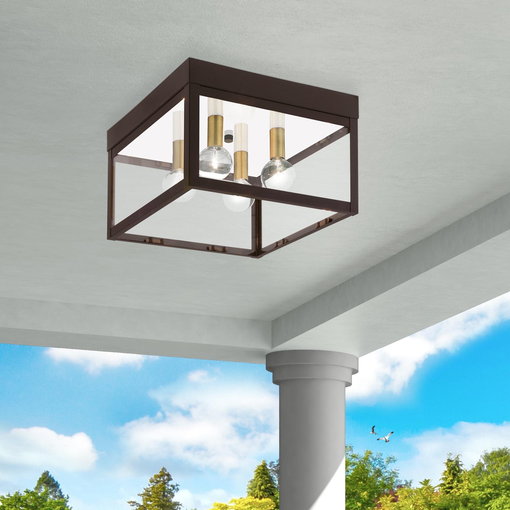 Livex Lighting Nyack 4 Light Outdoor Ceiling Mount