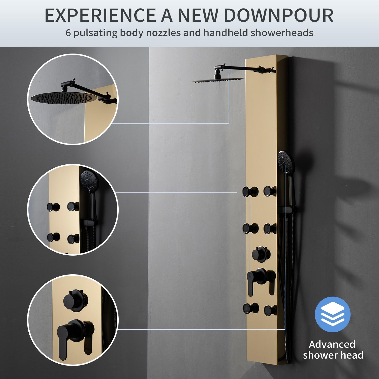 60.55'' Shower Panel with Adjustable Shower Head