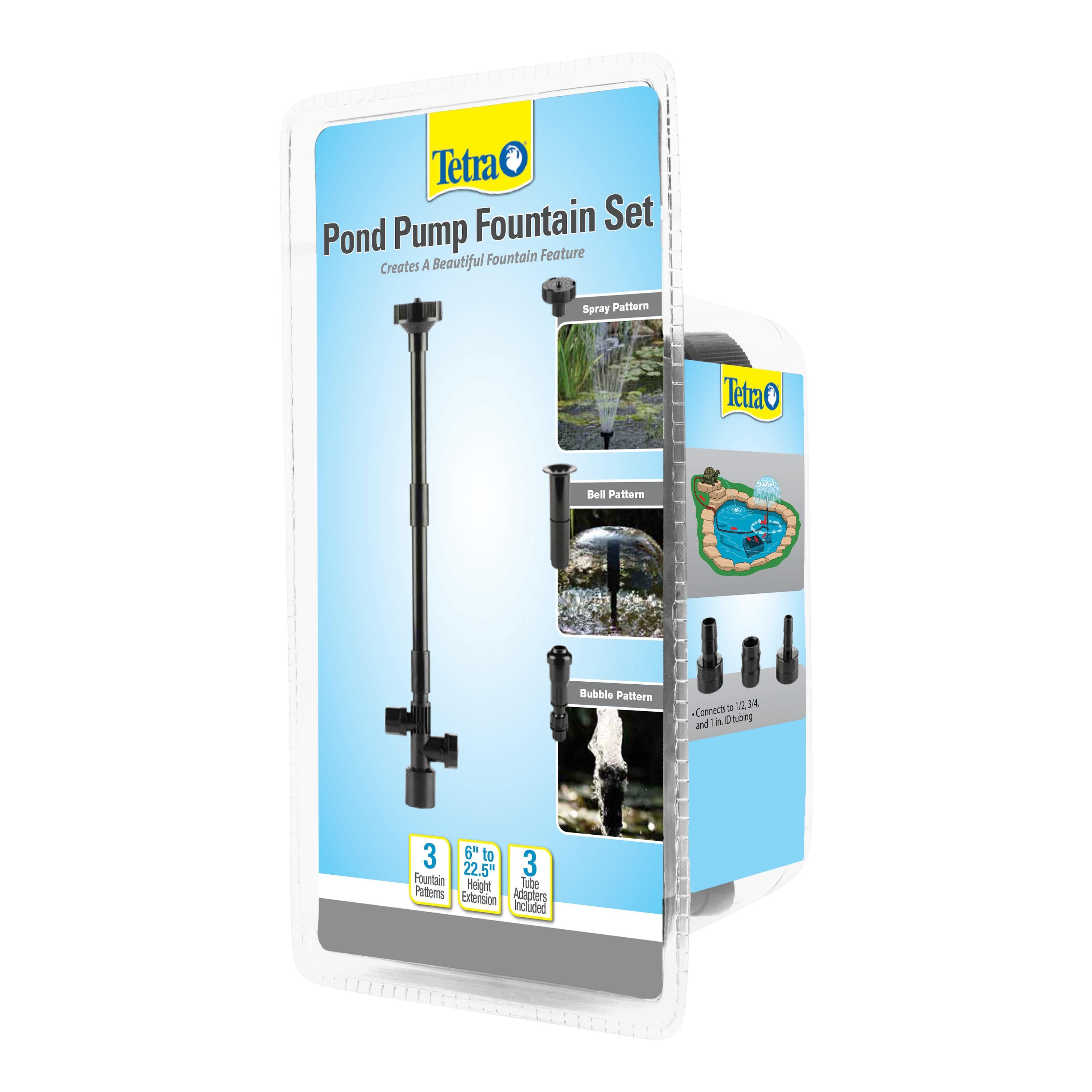 Tetra Fountain Set Pond Pump with 3 Fountain Patterns Electric Pond Pump 0.5GPH