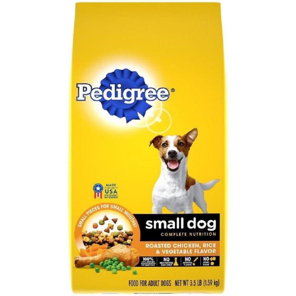 Pedigree Roasted Chicken, Rice, Grain and Vegetable Flavor Small Dry Dog Food - 3.5lbs