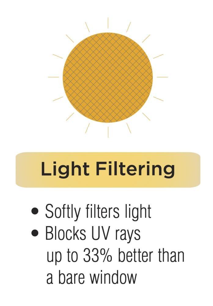 Eclipse Liberty Light Filtering Window Curtain 52 Inches Wide x 108 Inches Long, Single Window Curtain Panel, Grommet, White