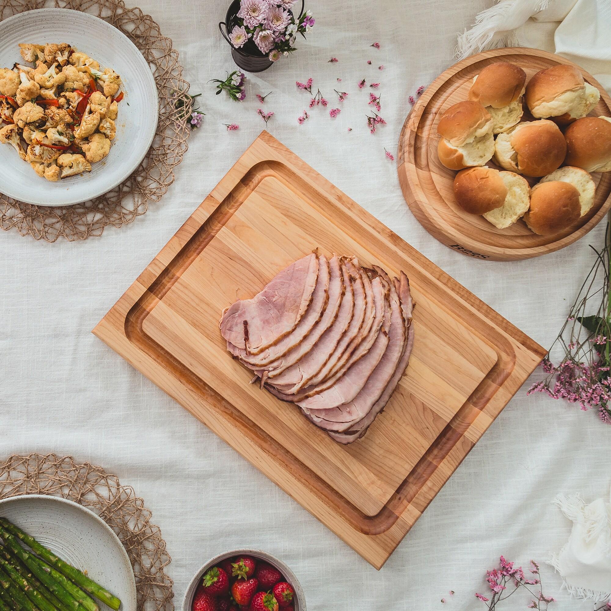 John Boos Chef's Edge Grain 1.5" Maple Cutting/Carving Board with Juice Groove