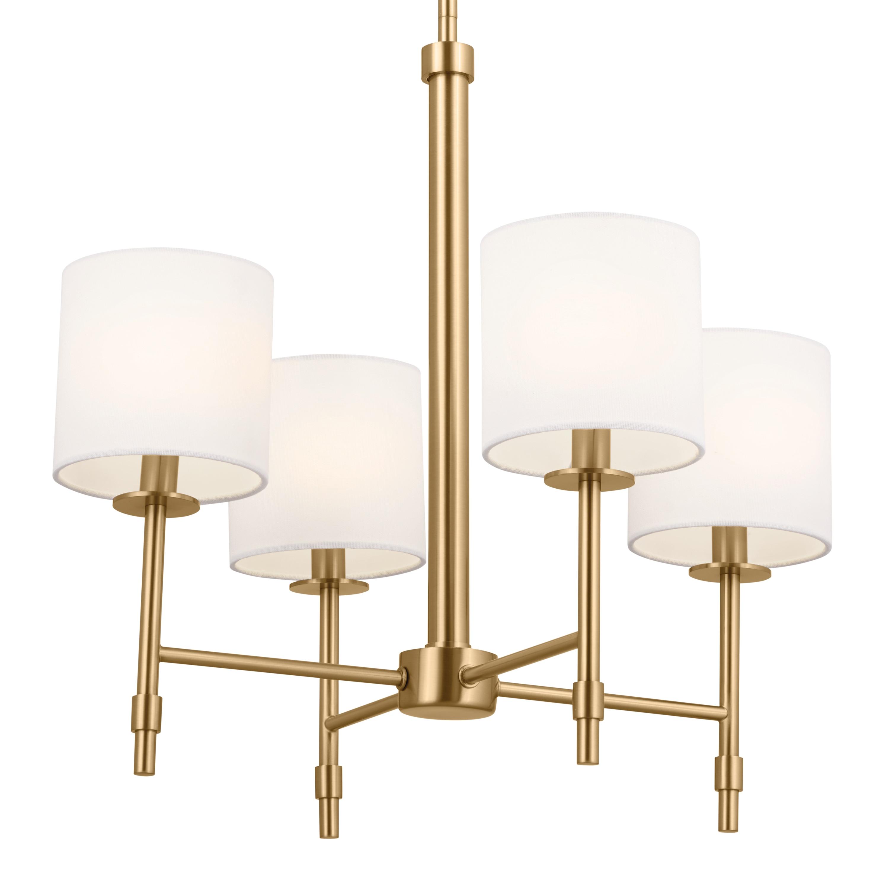Kichler Lighting Ali 4 - Light Chandelier in  Brushed Natural Brass
