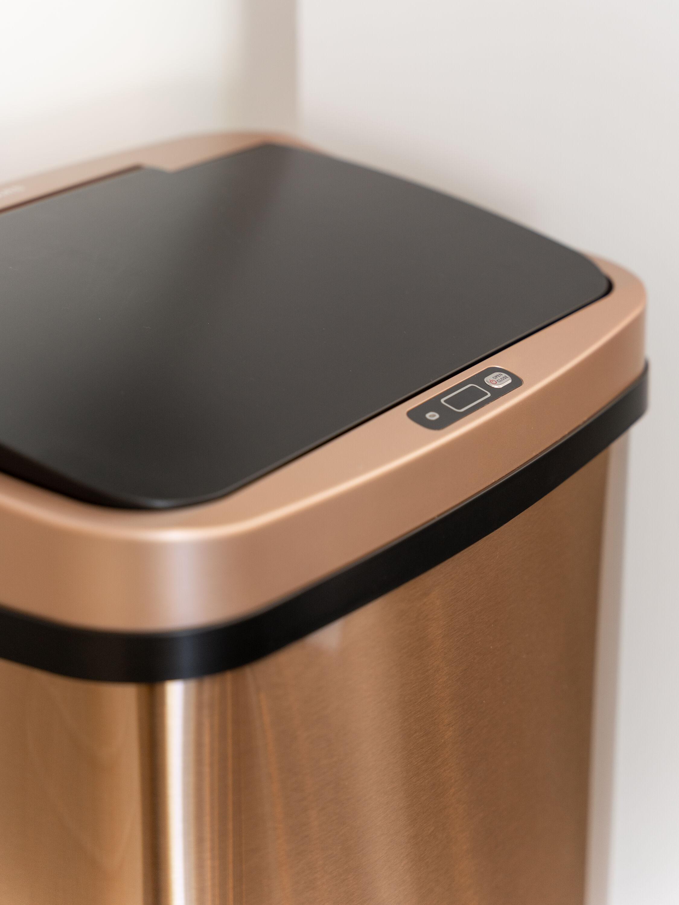 NineStars Nine Stars 13.2 Gallon Stainless Steel Motion Sensor Trash Can