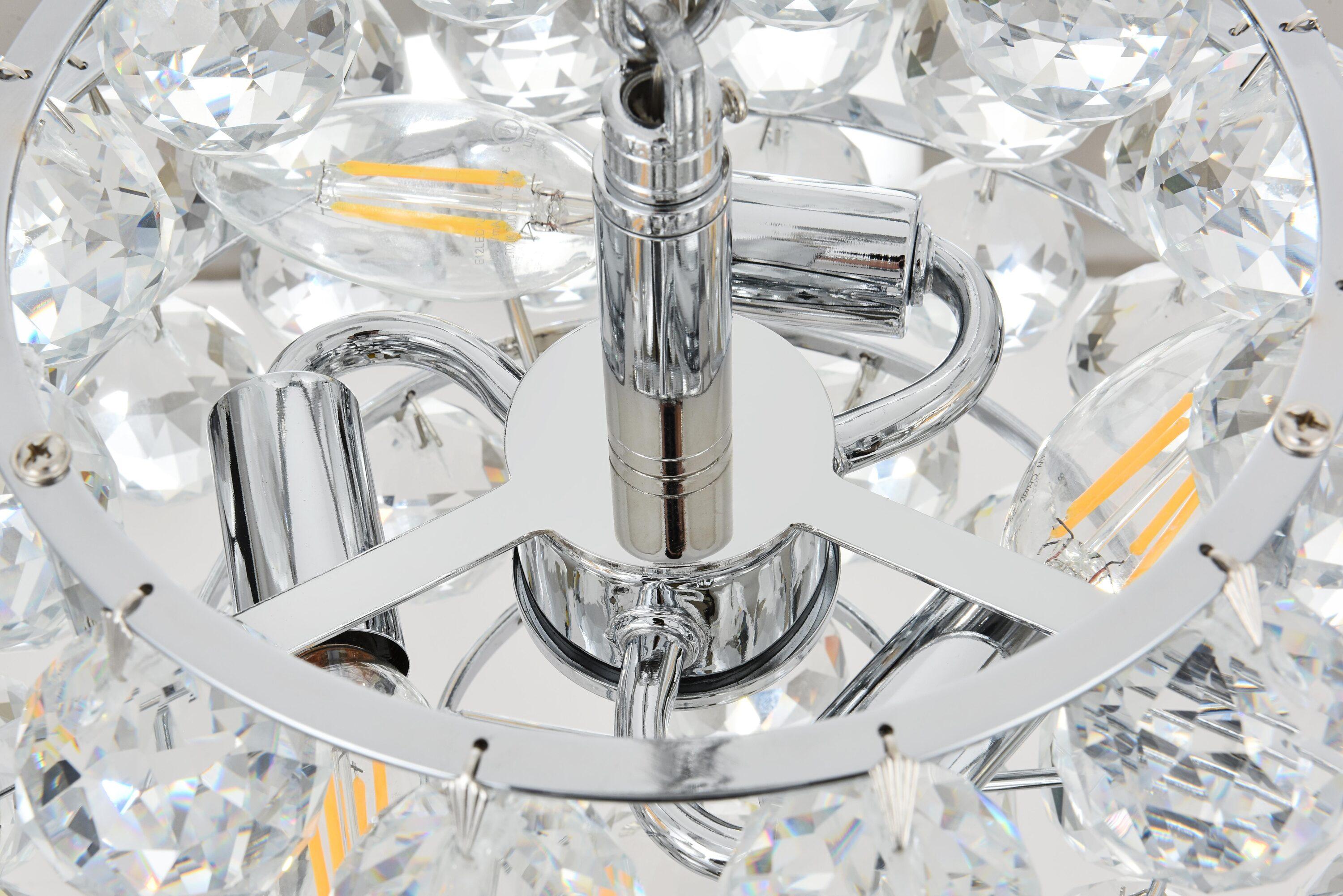 Elegant Lighting Savannah 12 inch pendant in chrome