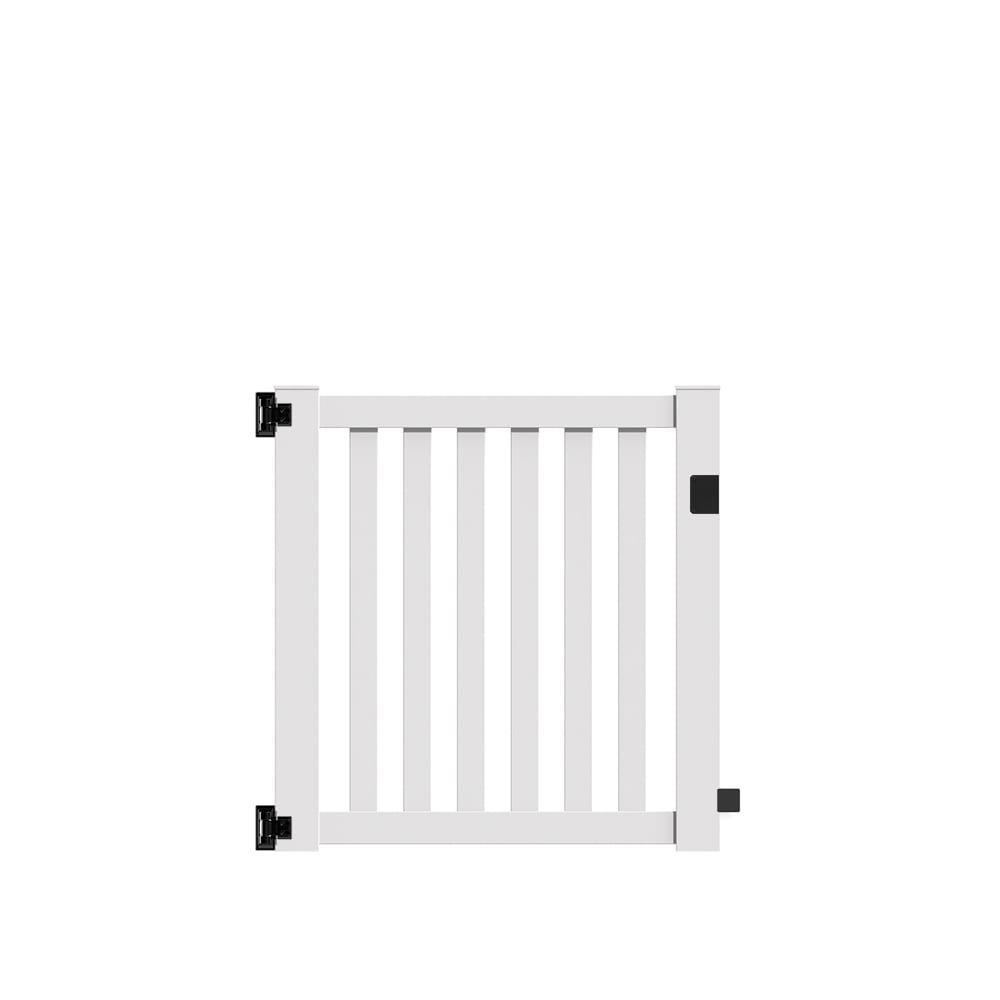 Barrette Outdoor Living White Vinyl Gate