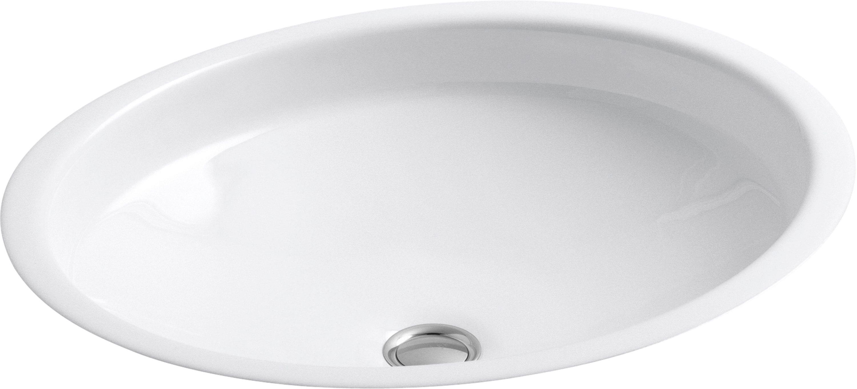 Canvas® Metal Oval Undermount Bathroom Sink with Overflow