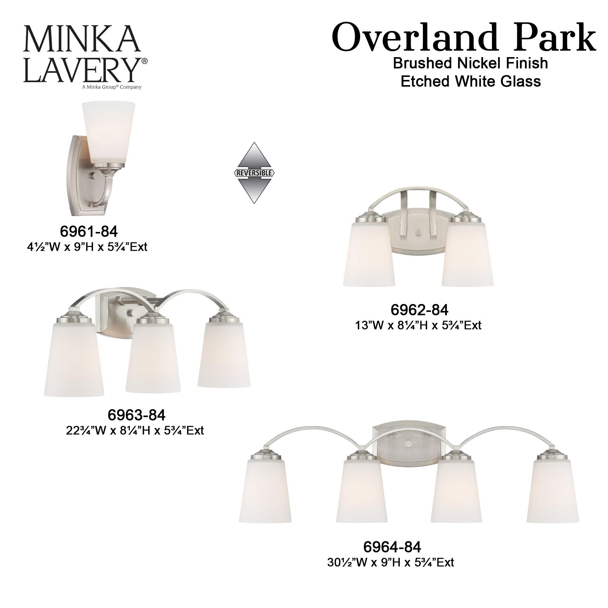 Minka Lavery - Overland Park - 4 Light Transitional Bath Vanity in Transitional