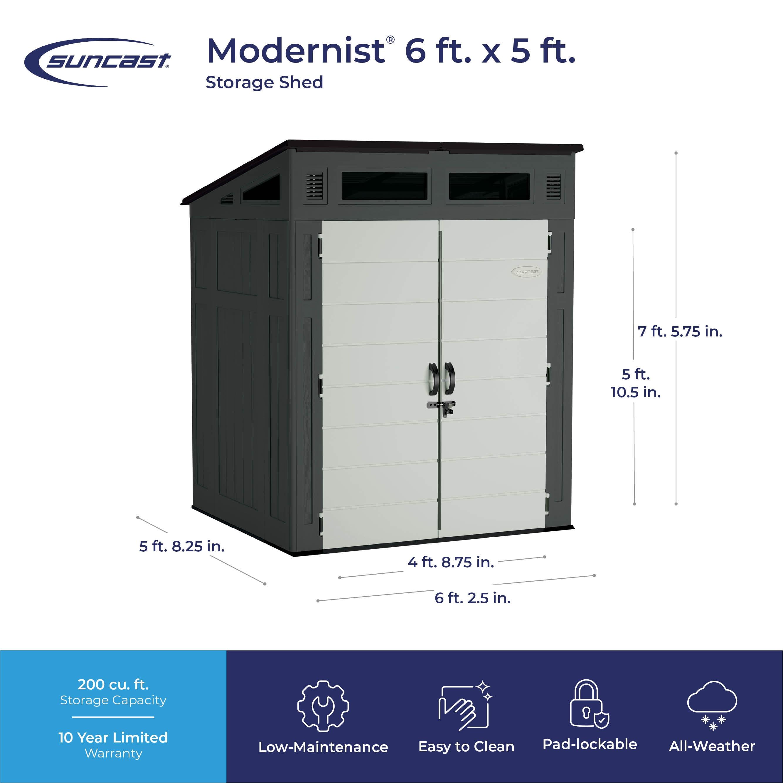Suncast Suncast Modernist® 6 Ft. X 5 Ft. Storage Shed