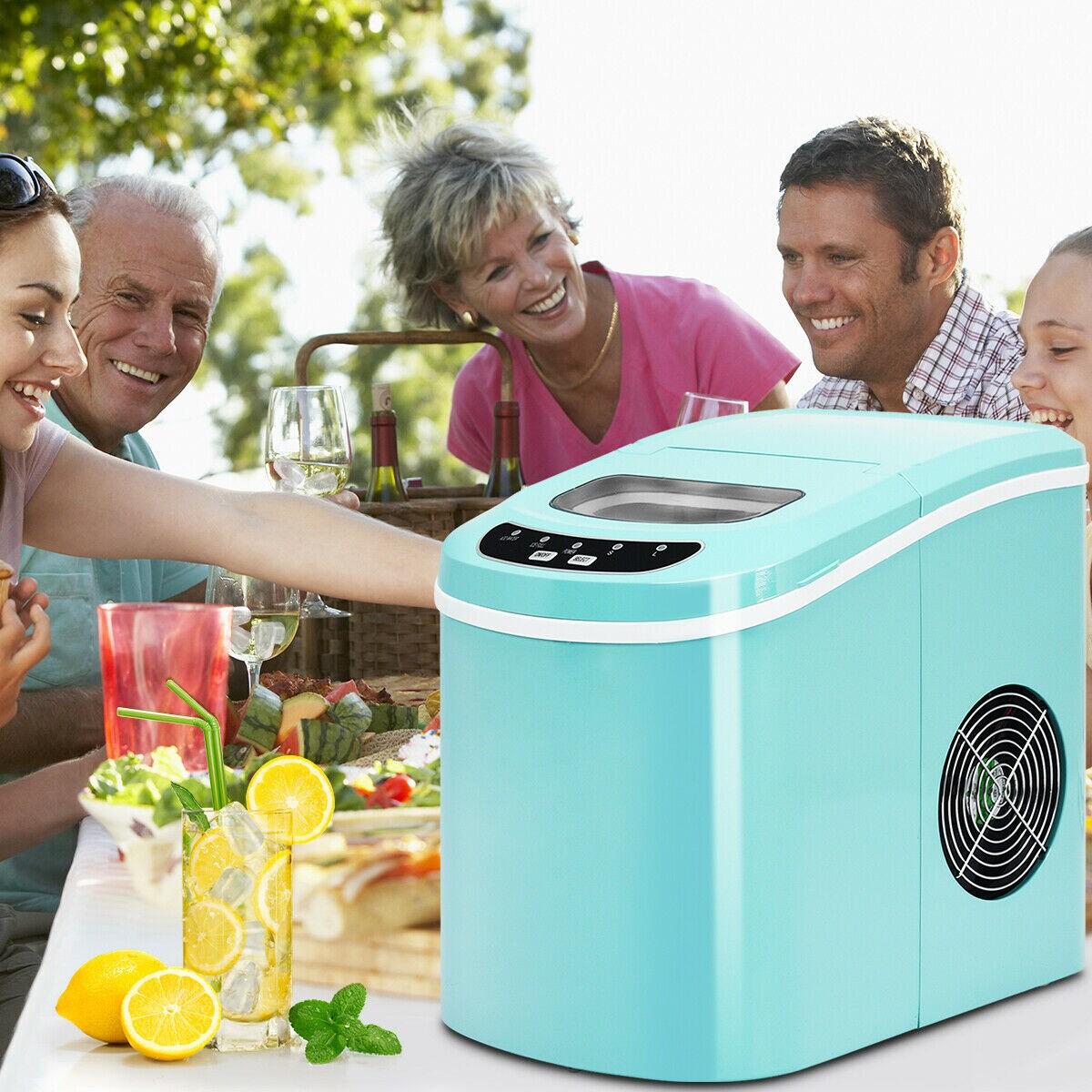 Stakol Portable Compact Electric Ice Maker Machine Mini Cube 26lb/Day Mint Green