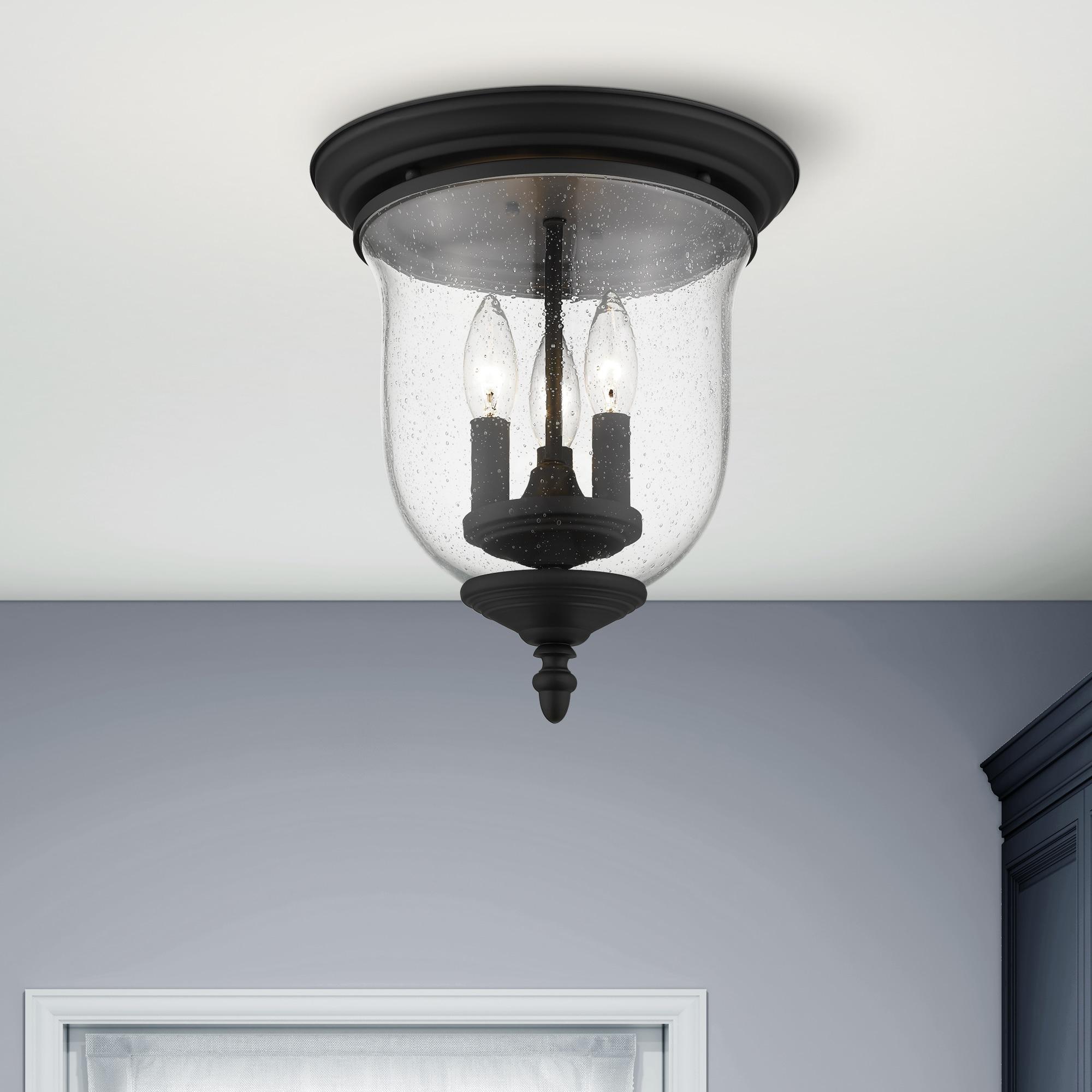 Livex Lighting Legacy 3 - Light Flush Mount in  Black