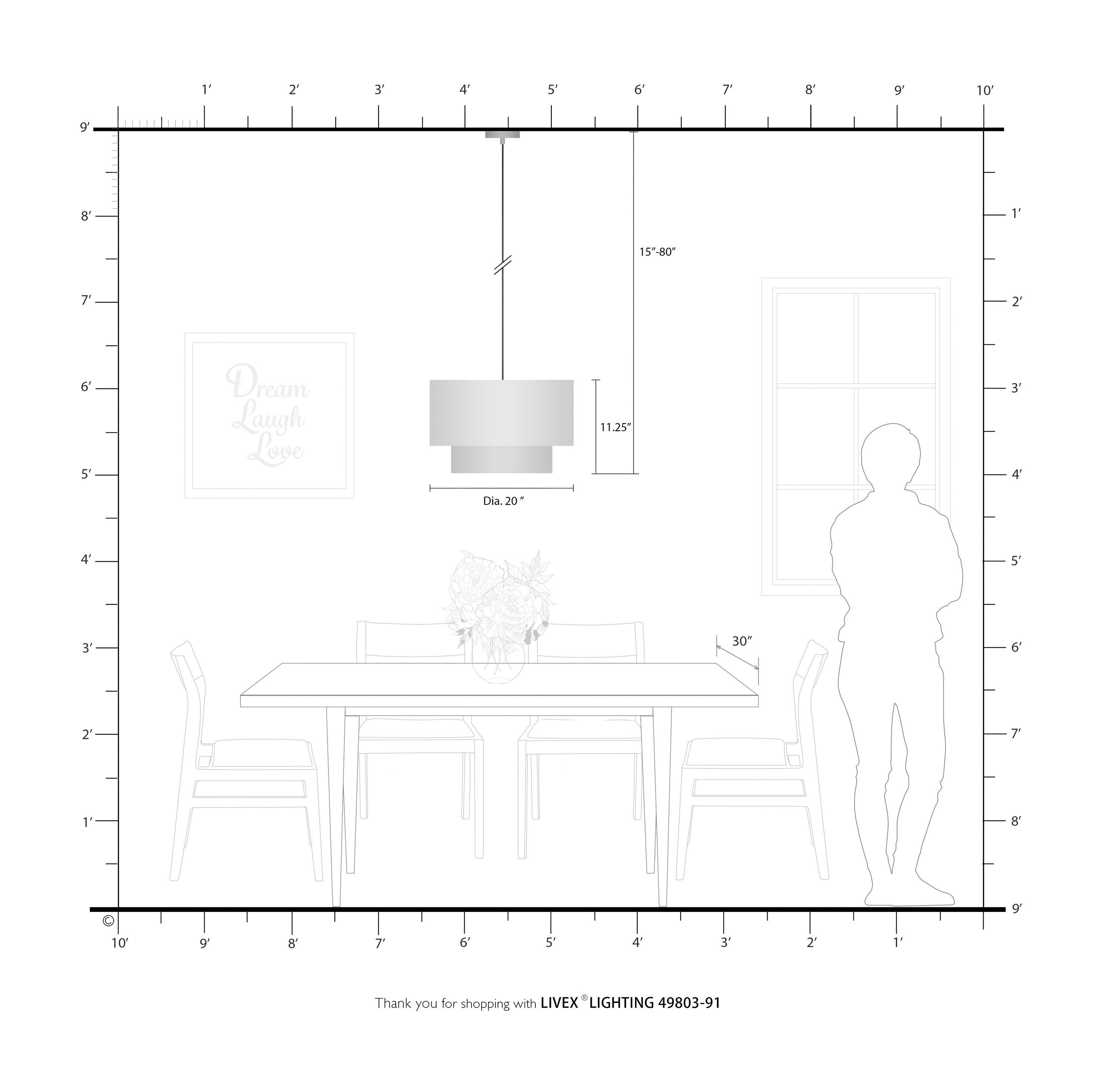 Cruce 3 - Light Drum Chandelier