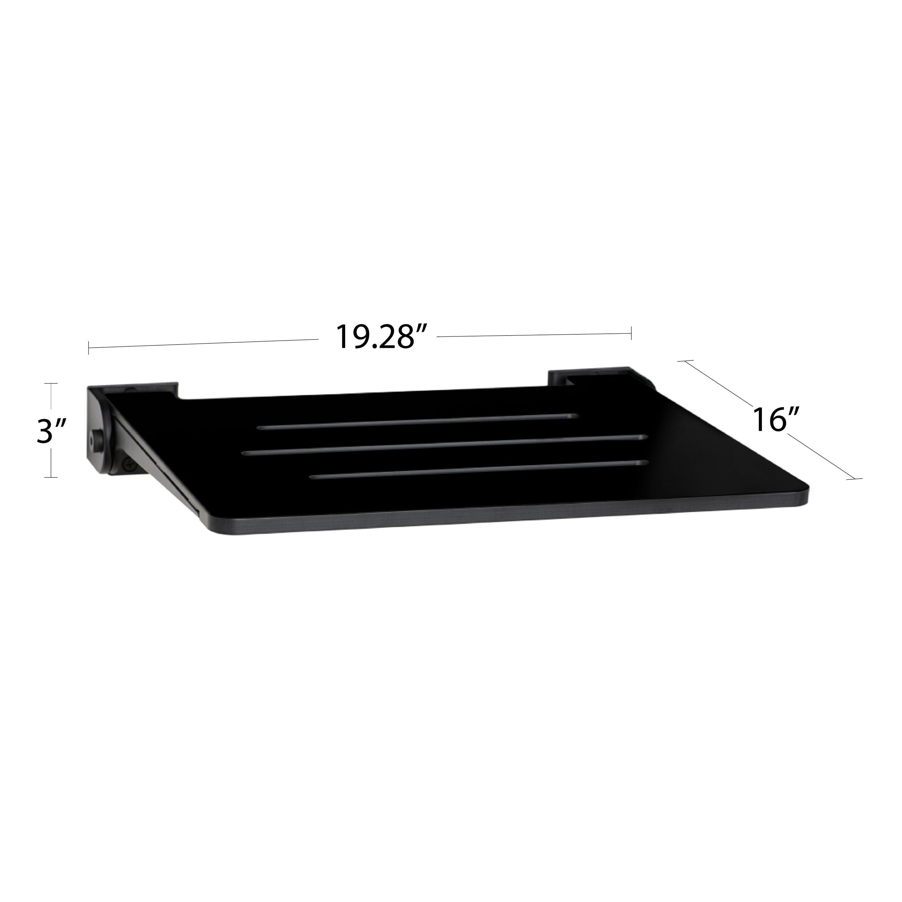 Seachrome SHAFSL-185155-PBS-S-MB SlimLine Folding Shower Bench Seat