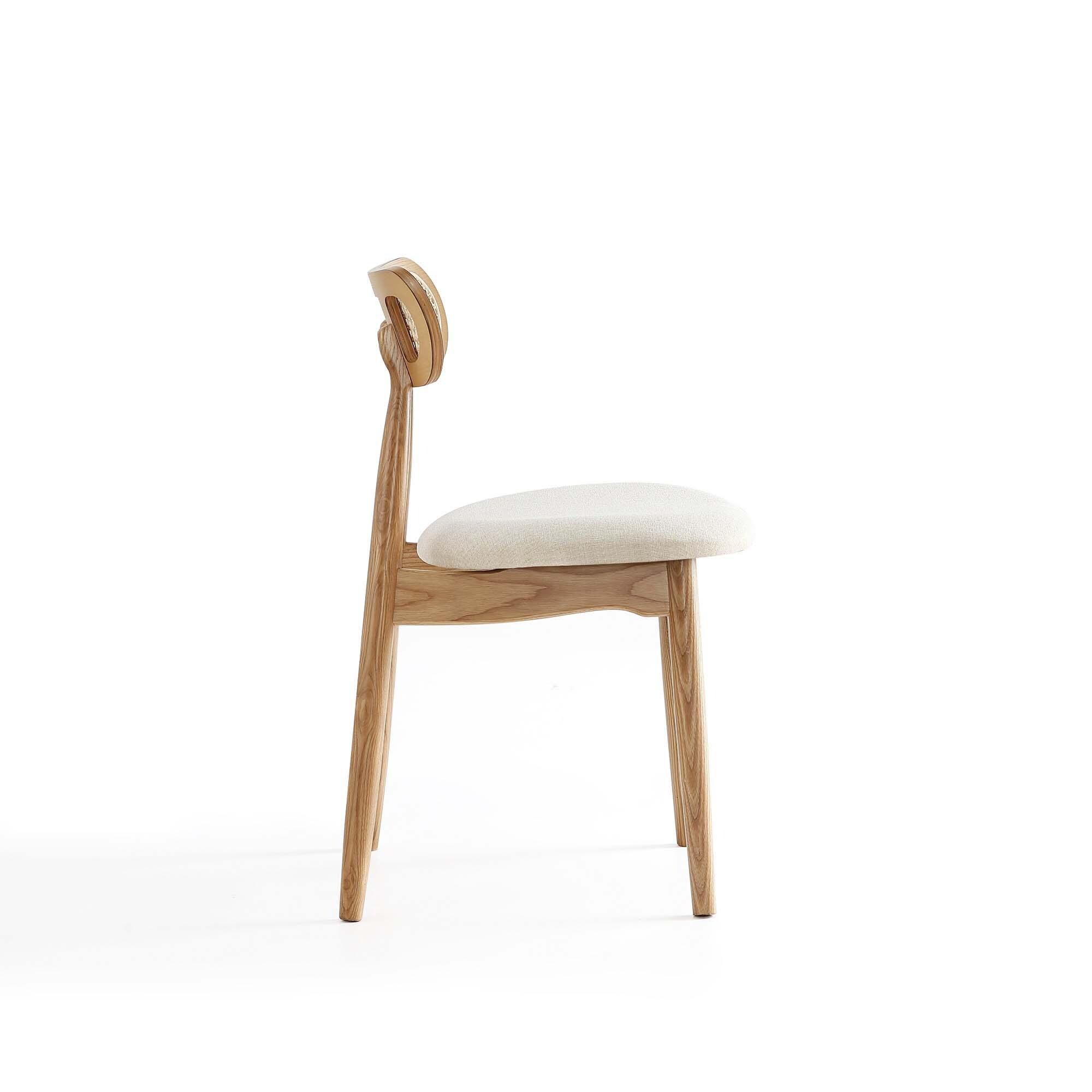 Manhattan Comfort 9pc 70.86" Rockaway and Colbert Rectangle Dining Set: Industrial Chic, Ash Wood, Foam Padded Seats