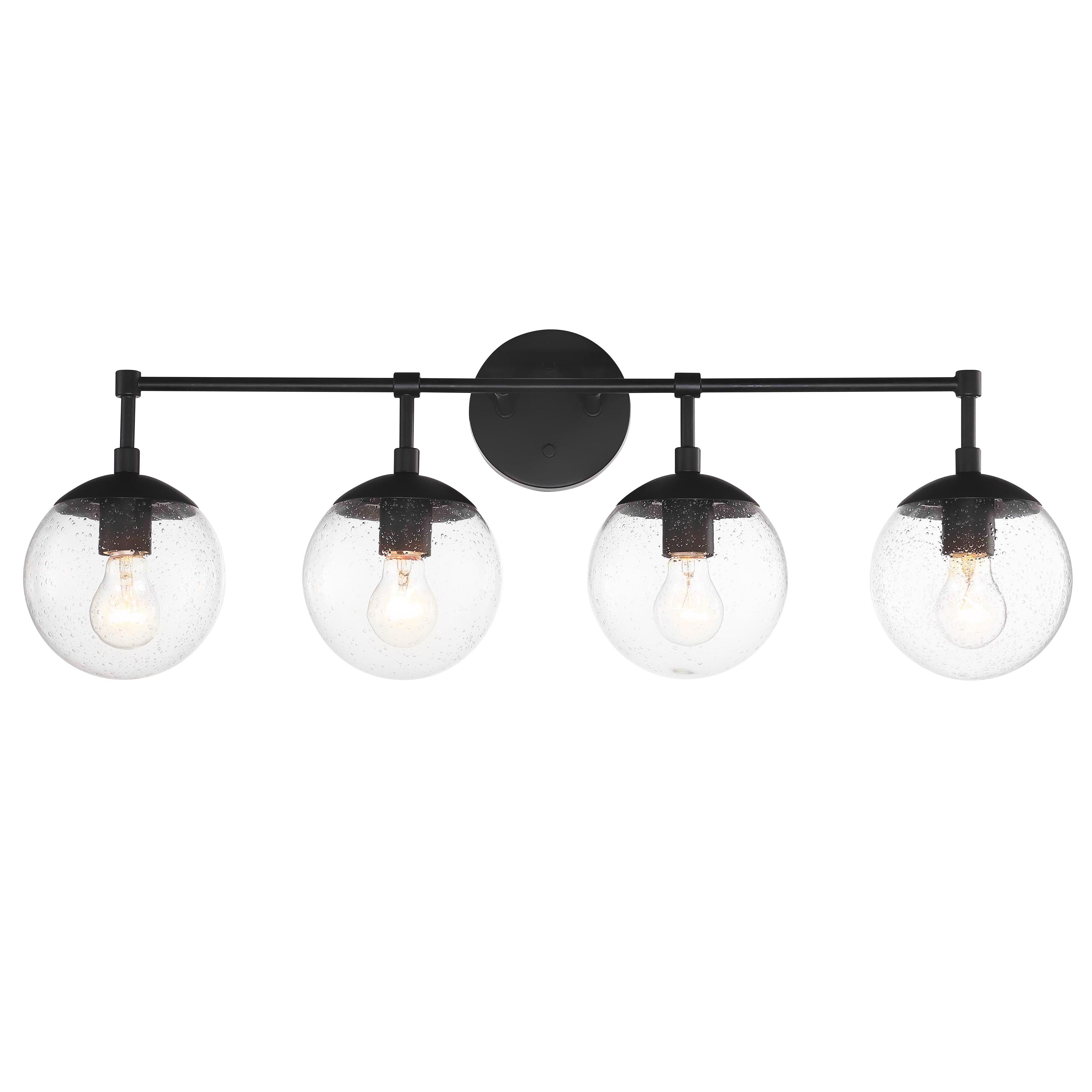 Design House Gracelyn Vanity Light for Bathroom, Black, 4-Light