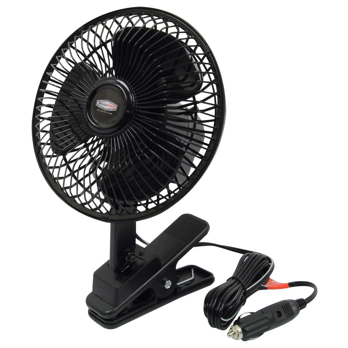 RoadPro 12 Volt Quick Clip Oscillating Fan