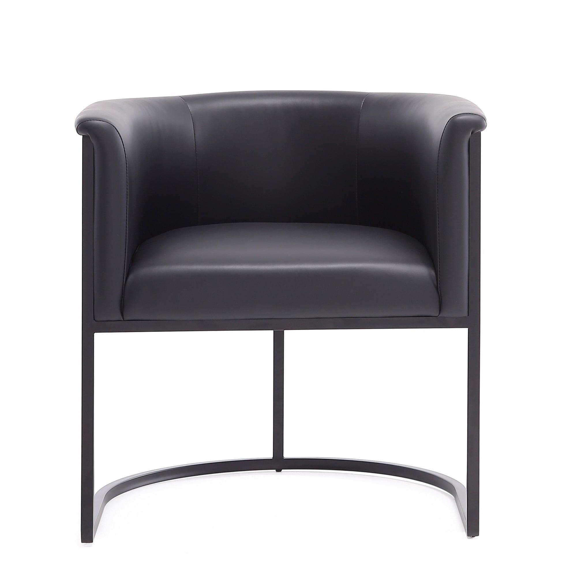 Ceets Bali Saddle And Black Faux Leather Dining Chair (Set Of 2) (Set of 2)