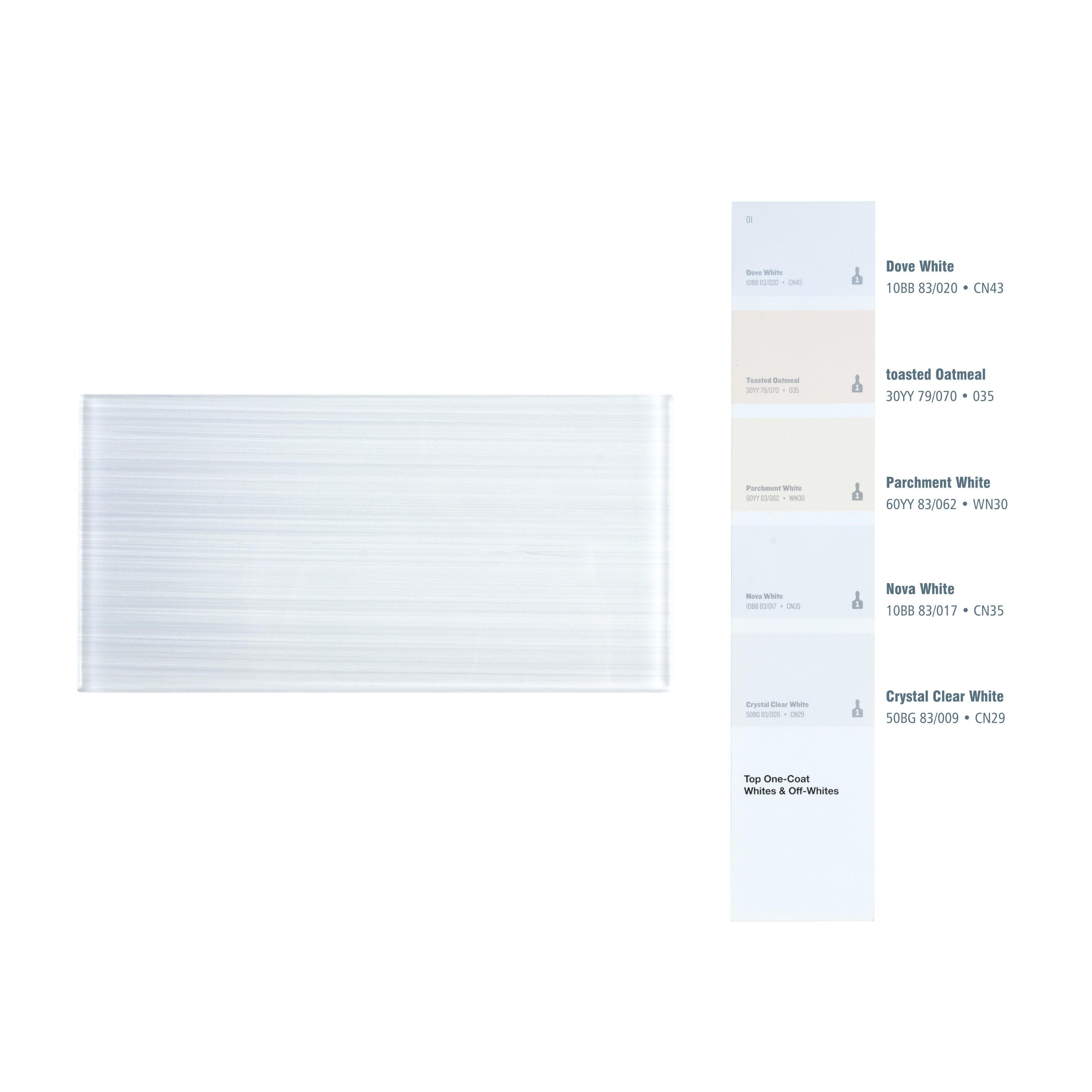 Hand Painted Series 3'' W x 6'' L Glass Peel and Stick Subway Tile