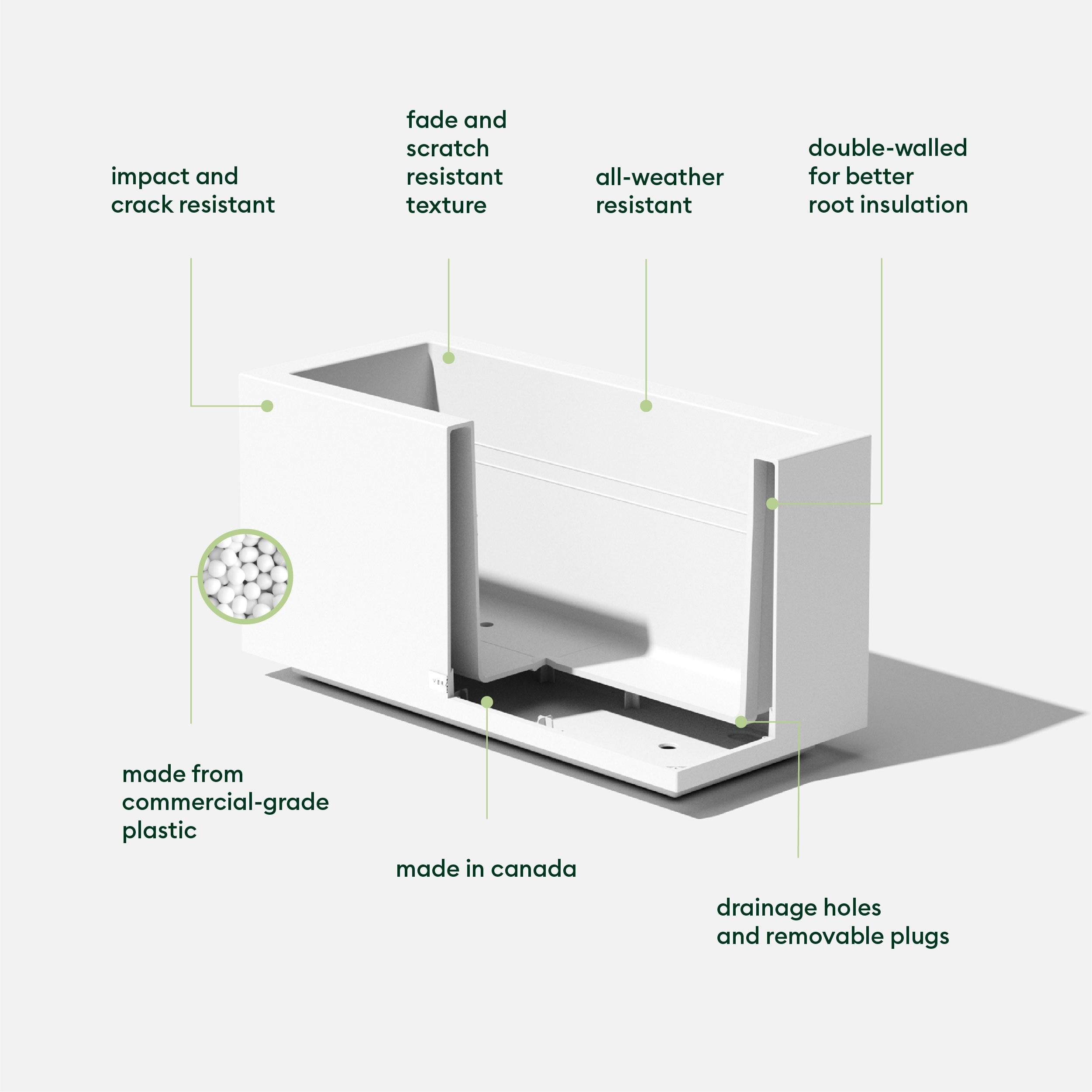 Block Series Long Box Planter