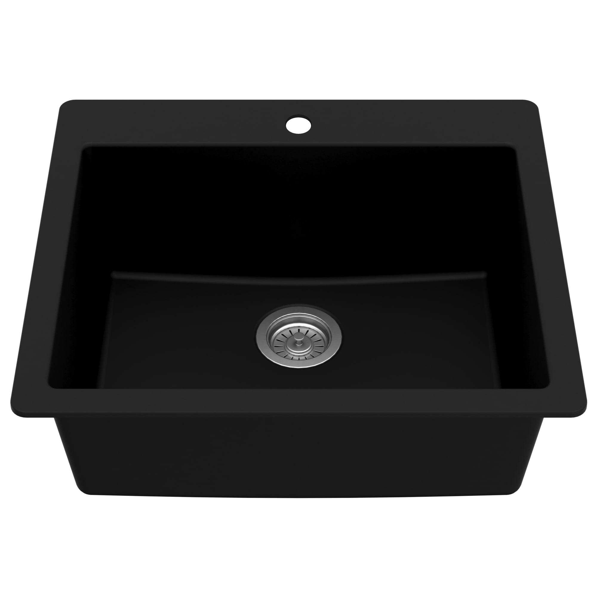 Karran Quartz 25'' X 22'' Single Bowl Drop-in Kitchen Sink