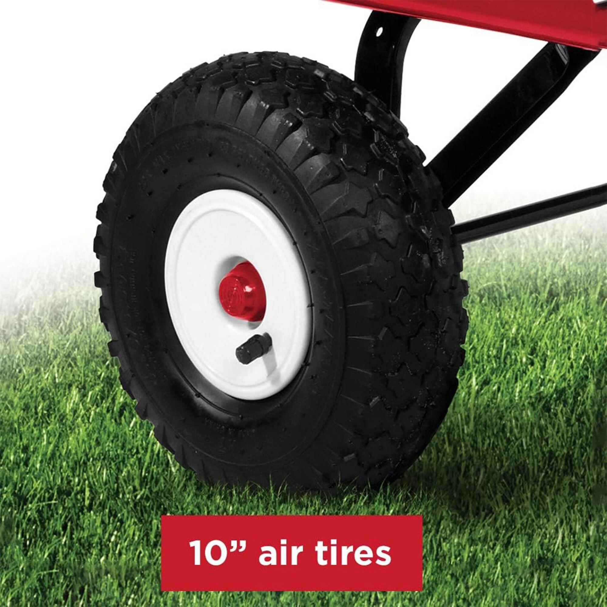 Full-Size All-Terrain Steel and Wood Pull Food & Drink Server