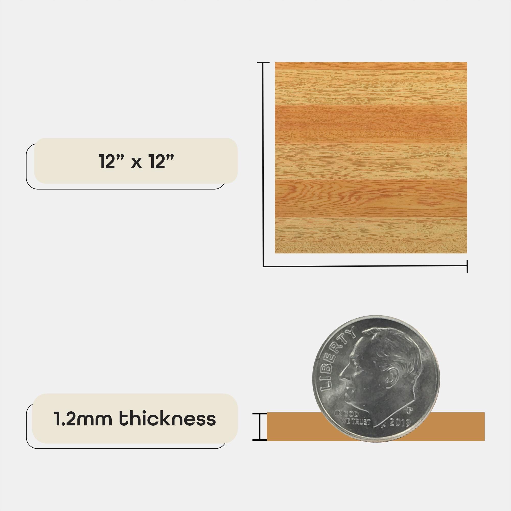 Achim Importing Co 12" x 12" x 1.2mm Oak Vinyl Tile