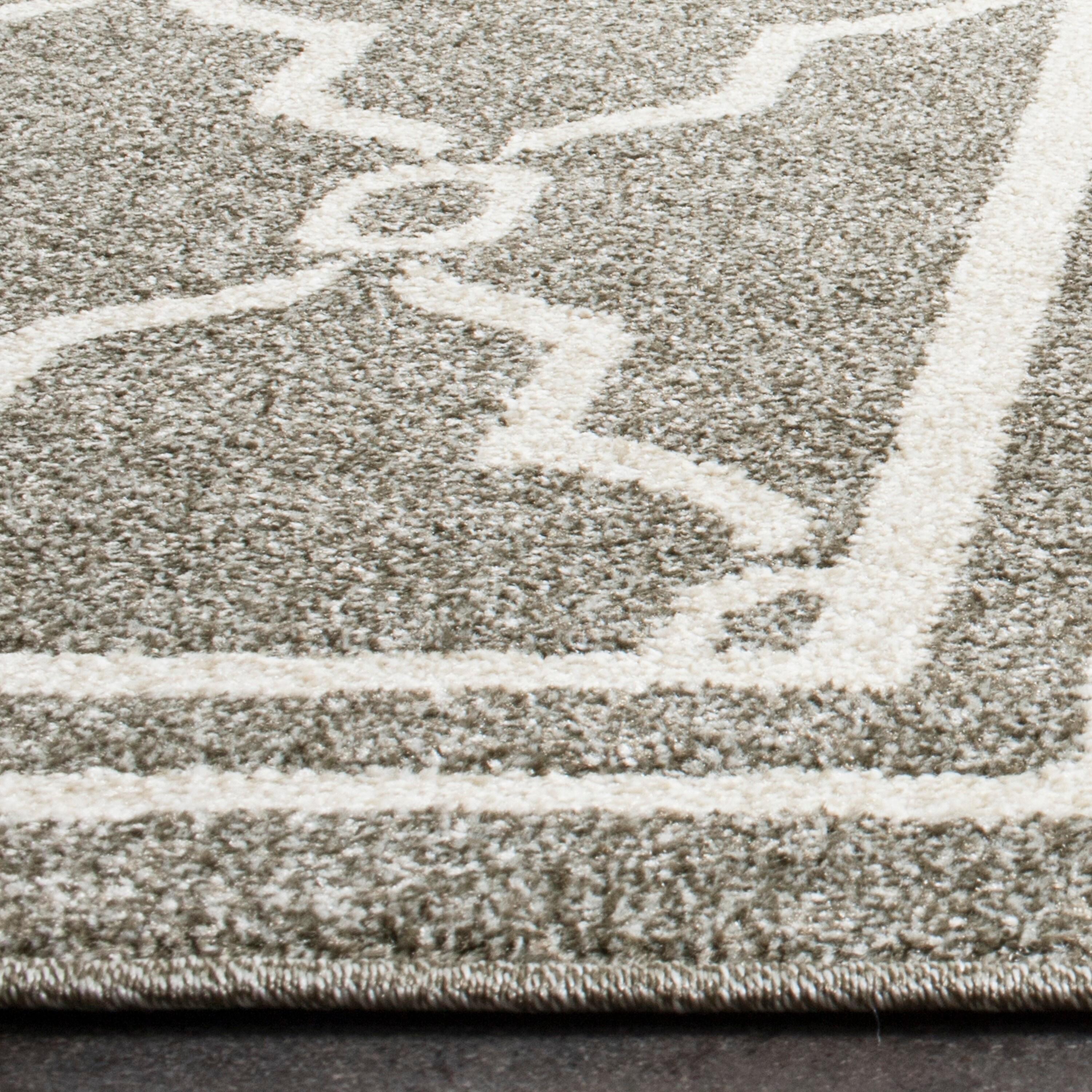 Amherst AMT414 Power Loomed Indoor Area Rug - Dark Grey/Beige - 10'x14' - Safavieh