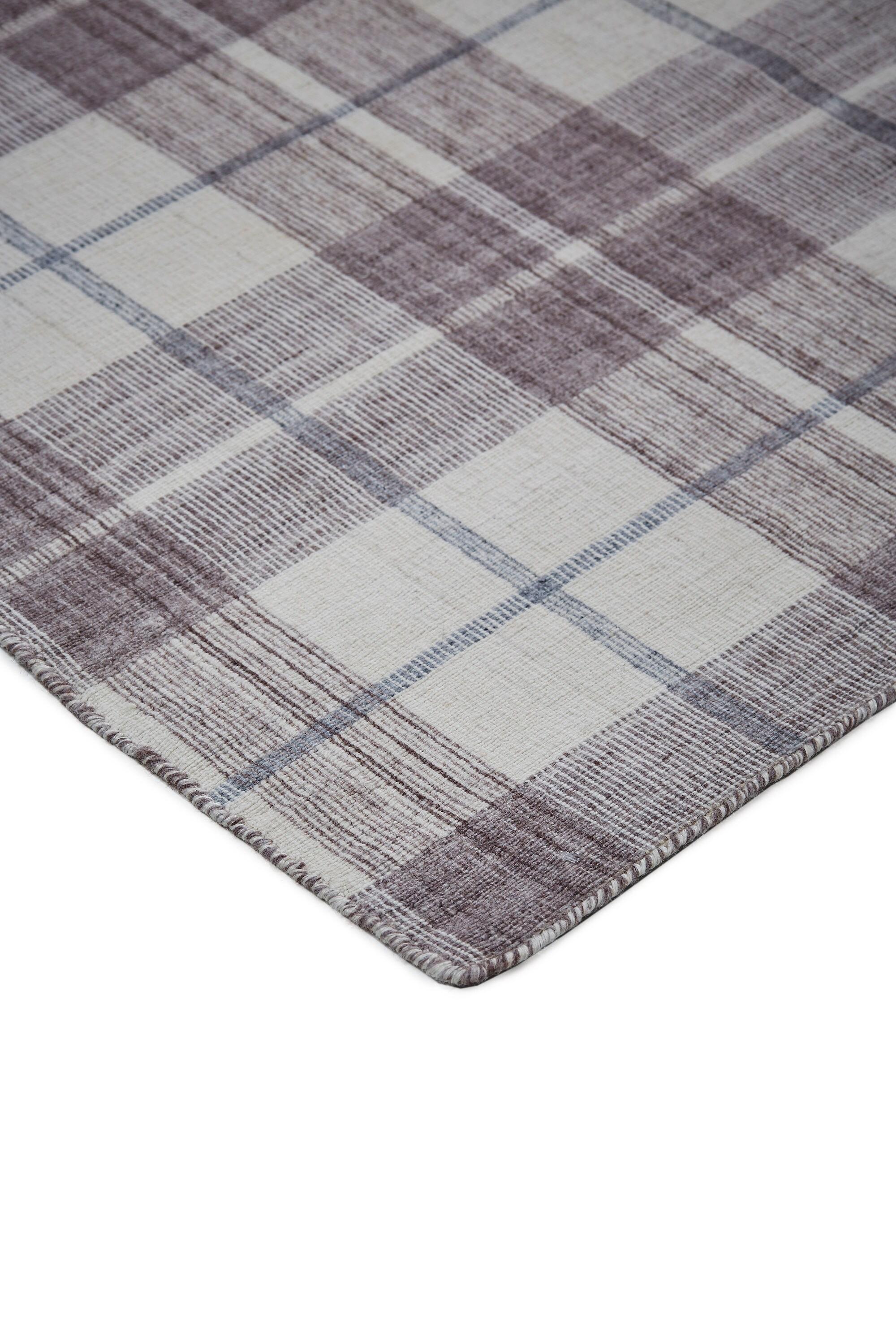 Feizy Crosby Transitional Plaid, Gray/Taupe/Ivory, 3'6" x 5'6" Accent Rug Easy Care Fade Resistant Stain Resistant Rustic Floor Rug for Living room Bedroom