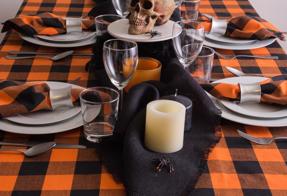Design Imports Black Jute Table Runner 15X74