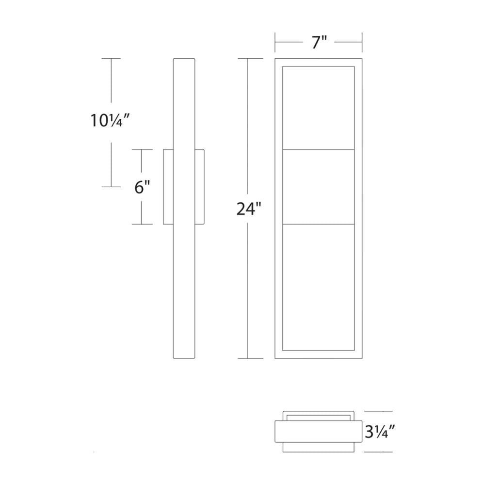dweLED Archetype Aluminum LED Wall Light