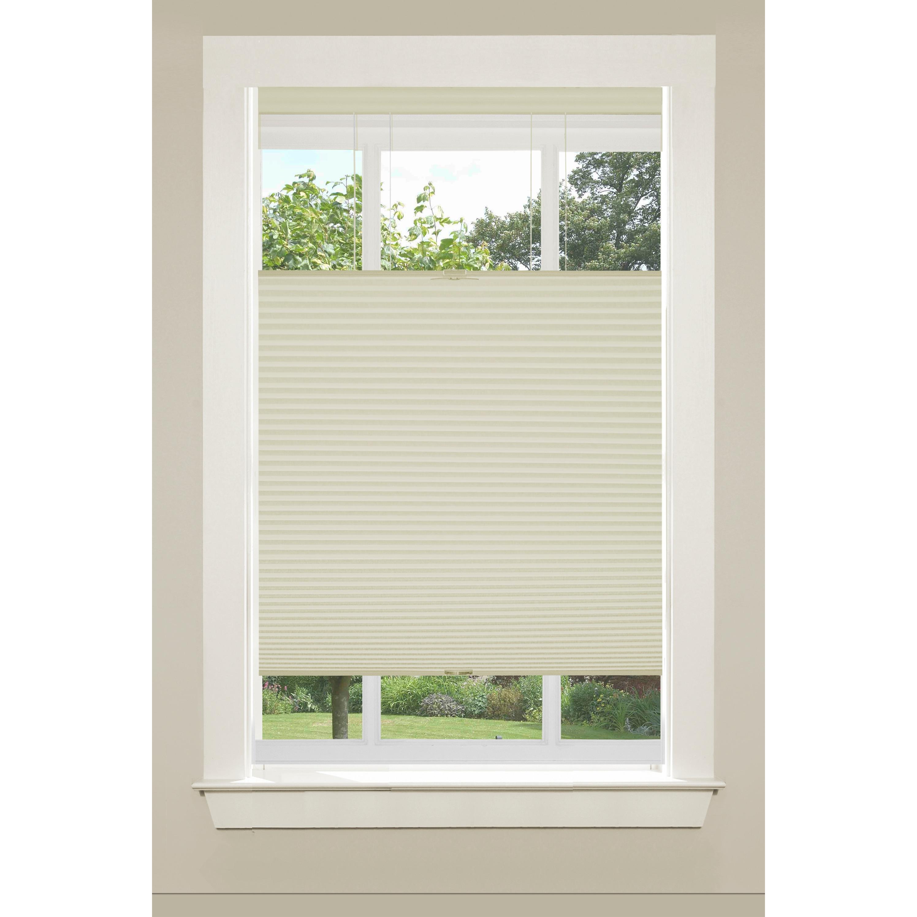 Achim Top Down Bottom Up Cordless Polyester Light Filtering Cellular Shade, Alabaster, 64" x 29"