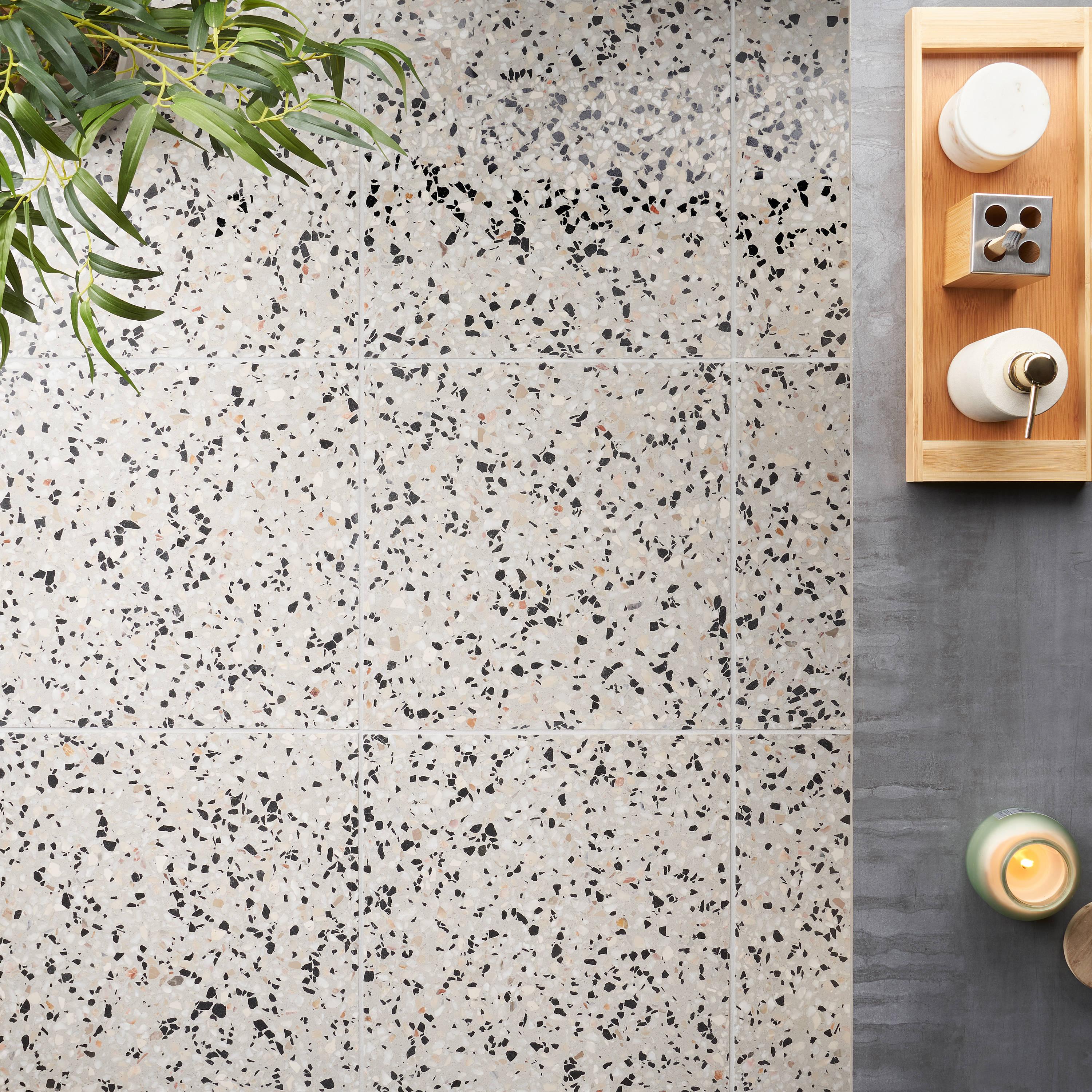 Durham 16.14 in. x 16.14 in. Polished Terrazzo Floor and Wall Tile (3.61 Sq. Ft. / Case)