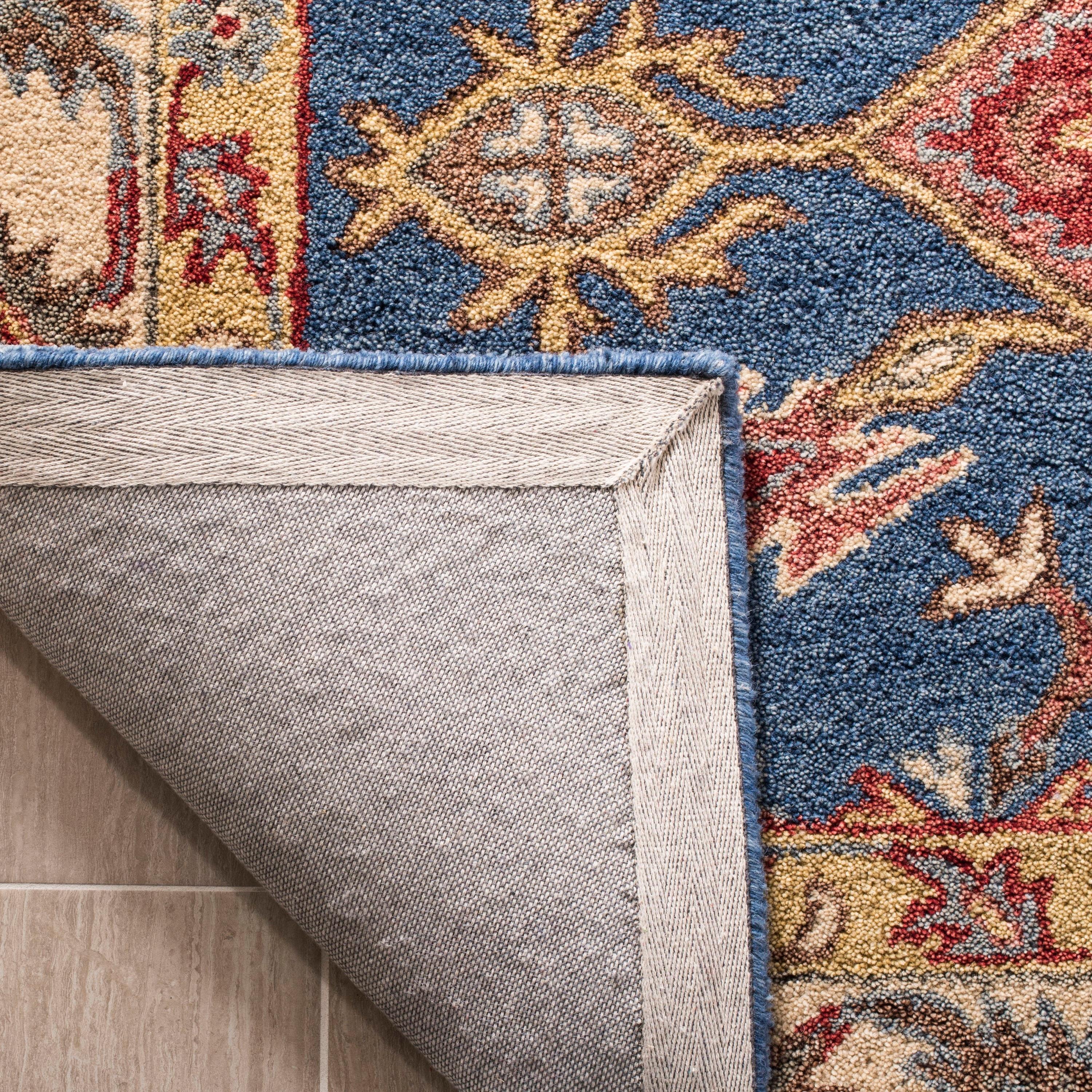 Antiquity AT506 Hand Tufted Area Rug - Blue/Red - 3'x5' - Safavieh.