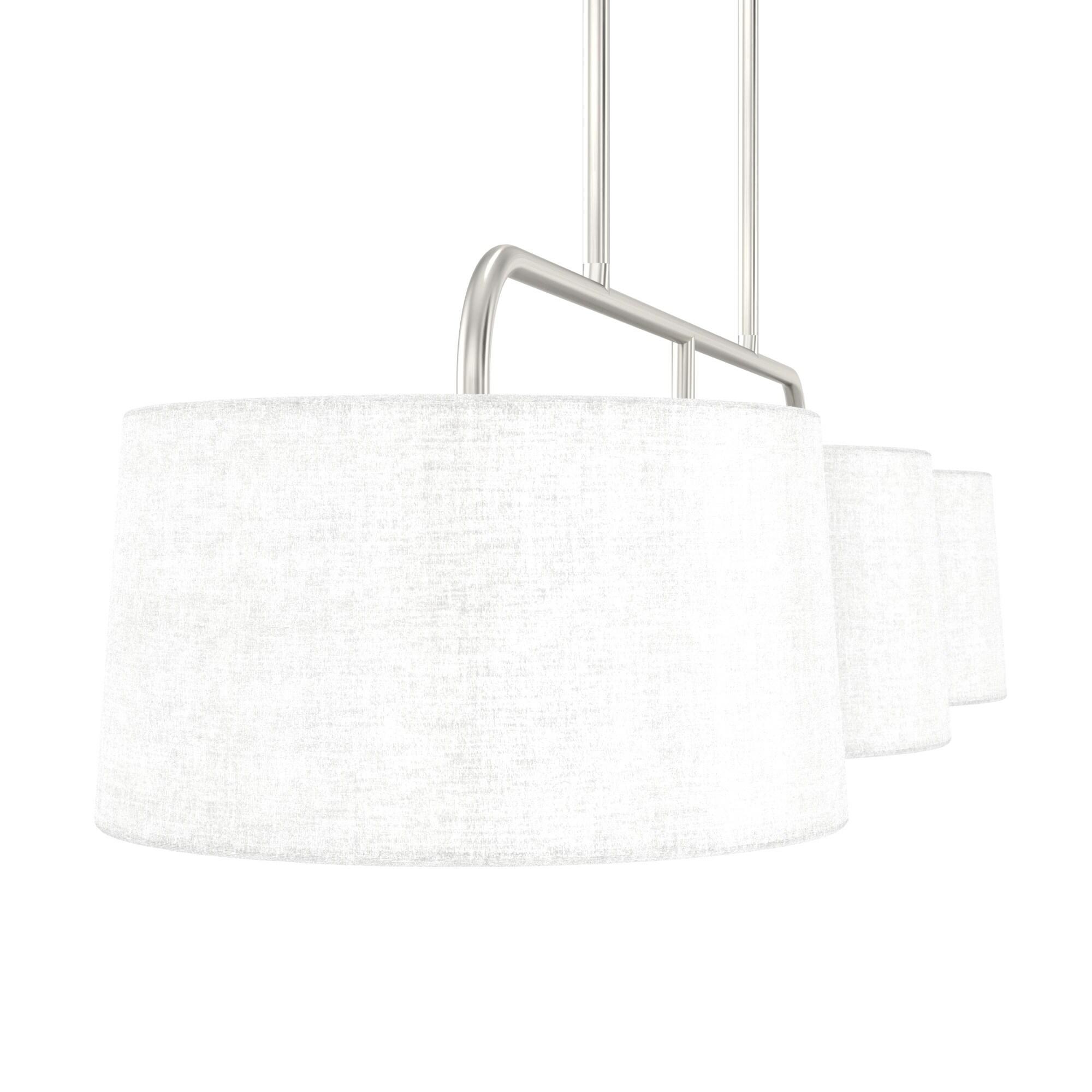 Cottage Hill 6 - Light Kitchen Island Shaded Linear Chandelier