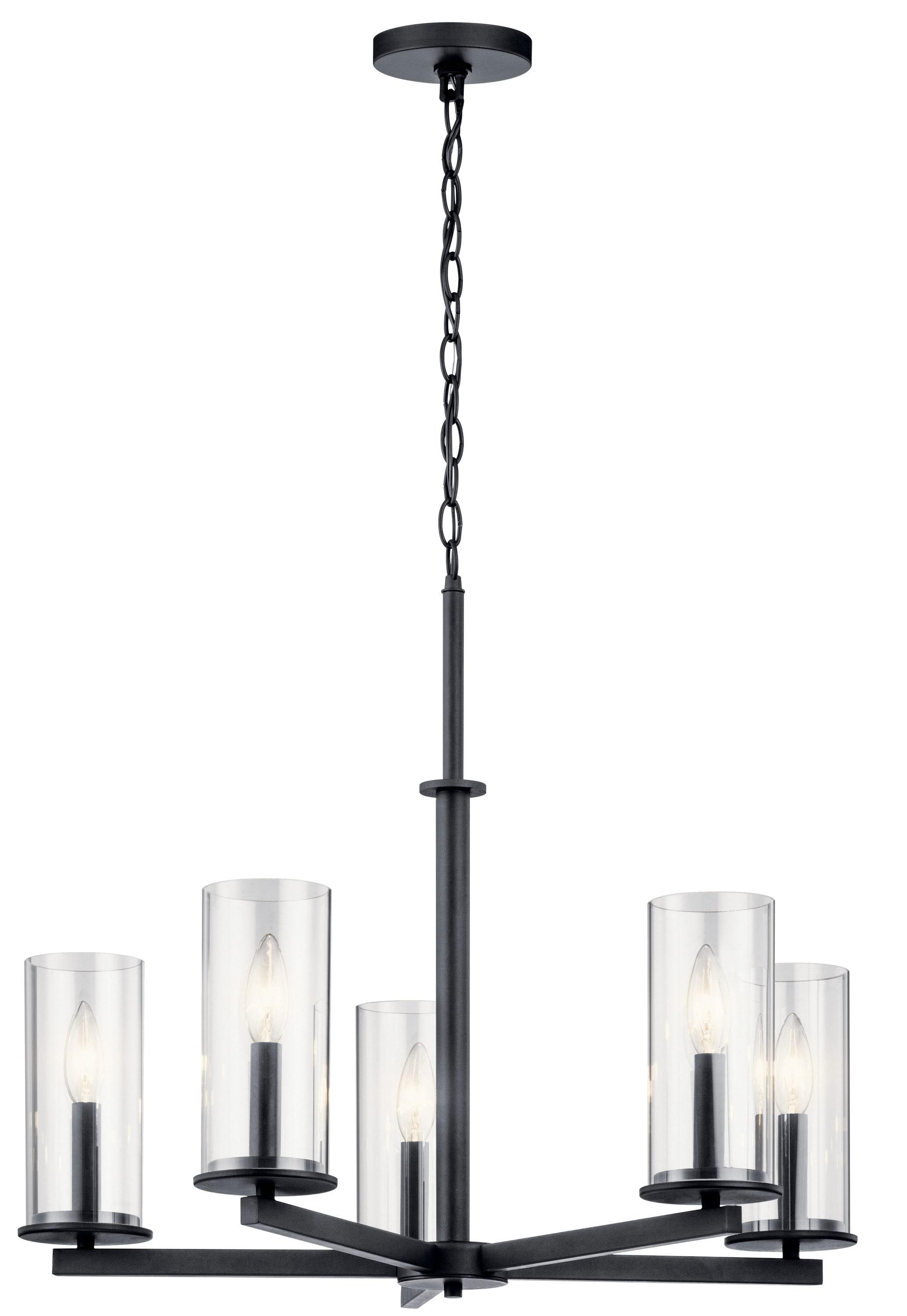 Kichler Lighting Crosby 5 - Light Chandelier in  Black