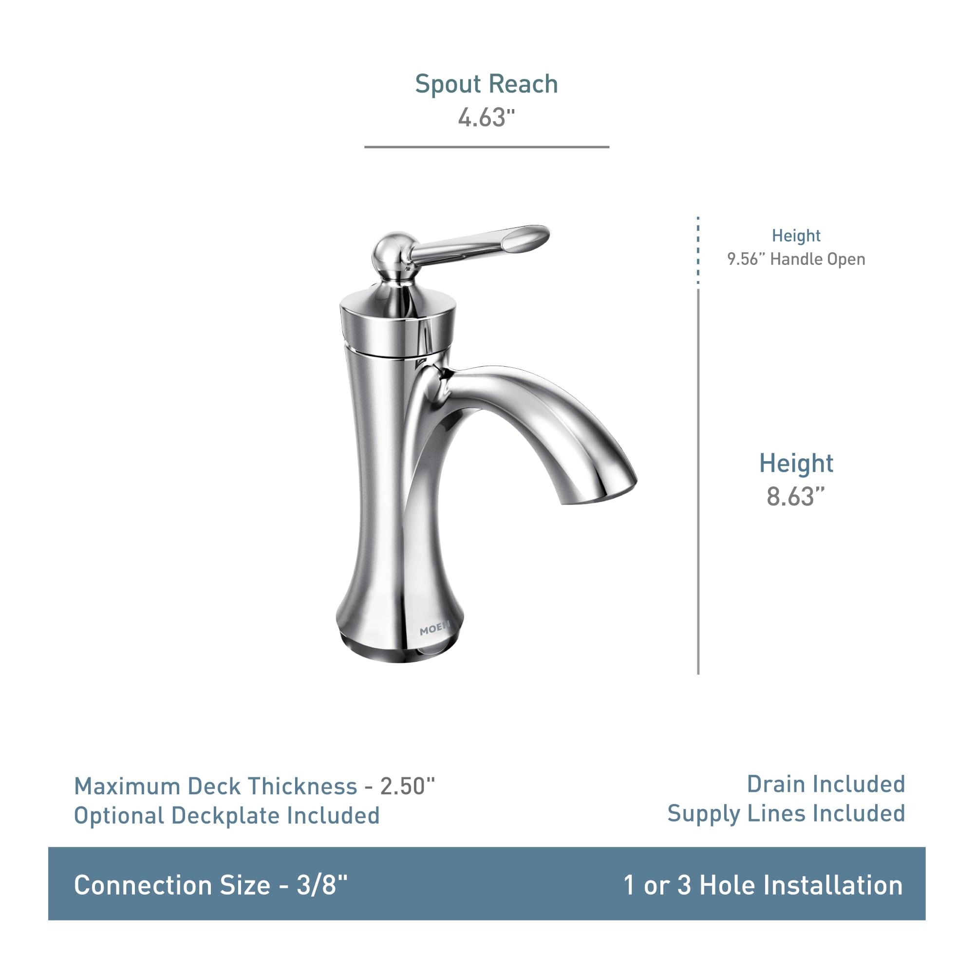 Wynford Single Hole Bathroom Faucet with Drain Assembly