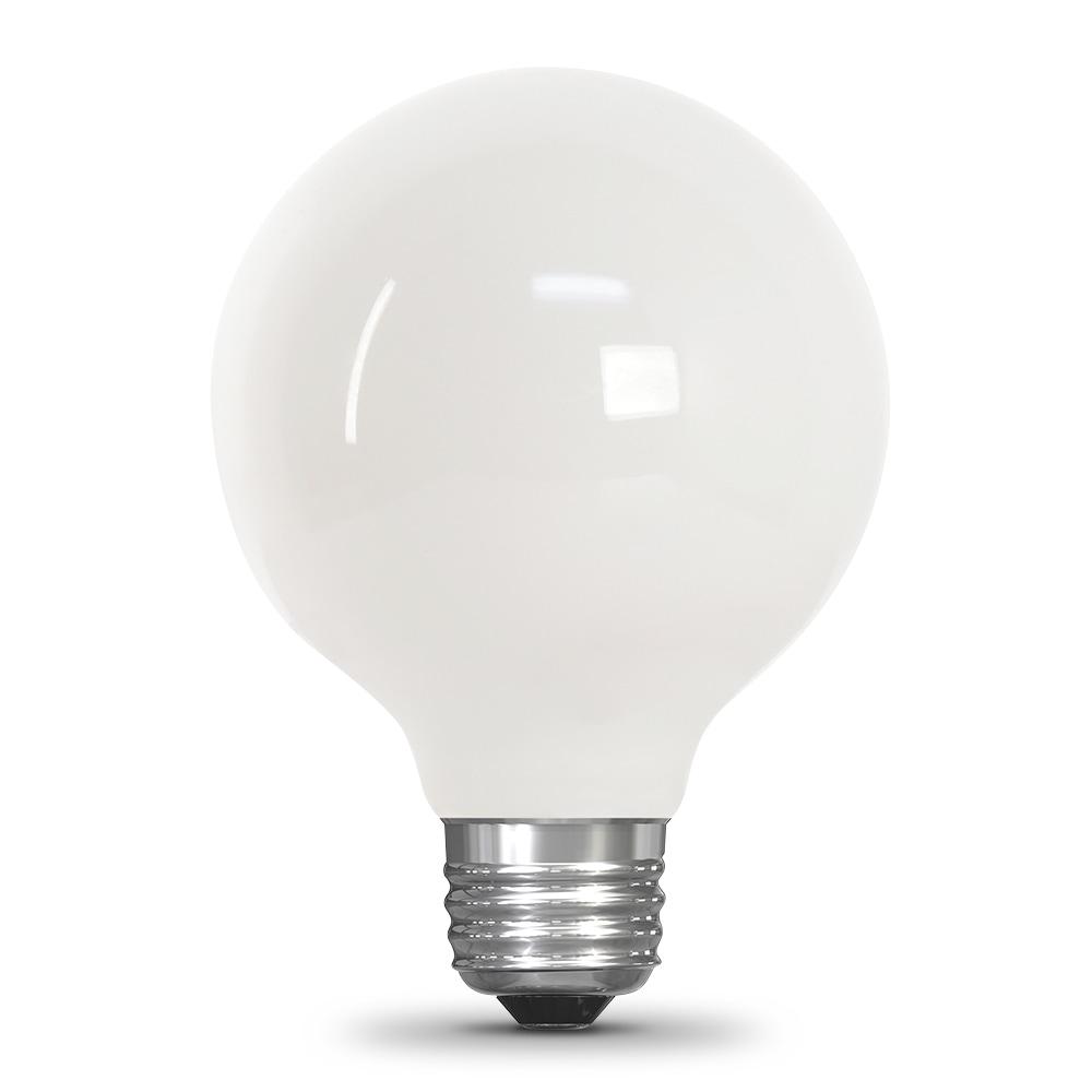 Feit Electric Enhance G25 E26 (Medium) Filament LED Bulb Daylight 40 Watt Equivalence 3 pk