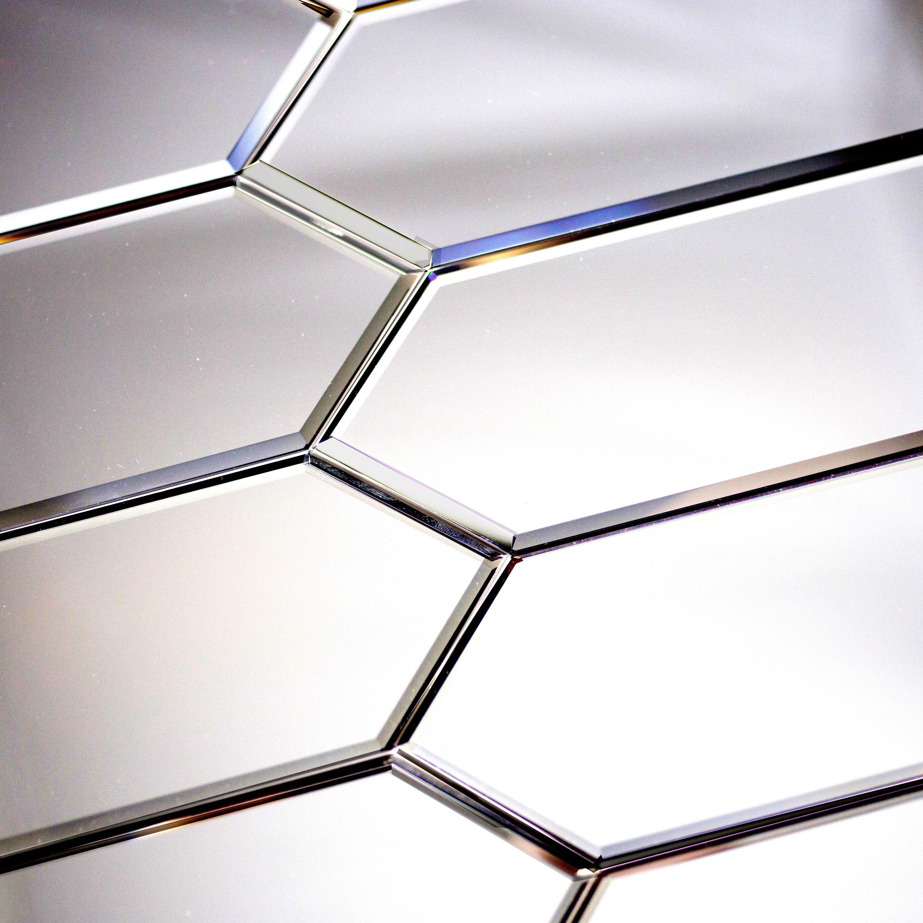 Abolos Reflections Matte 3" x 12" Beveled Glass Tile