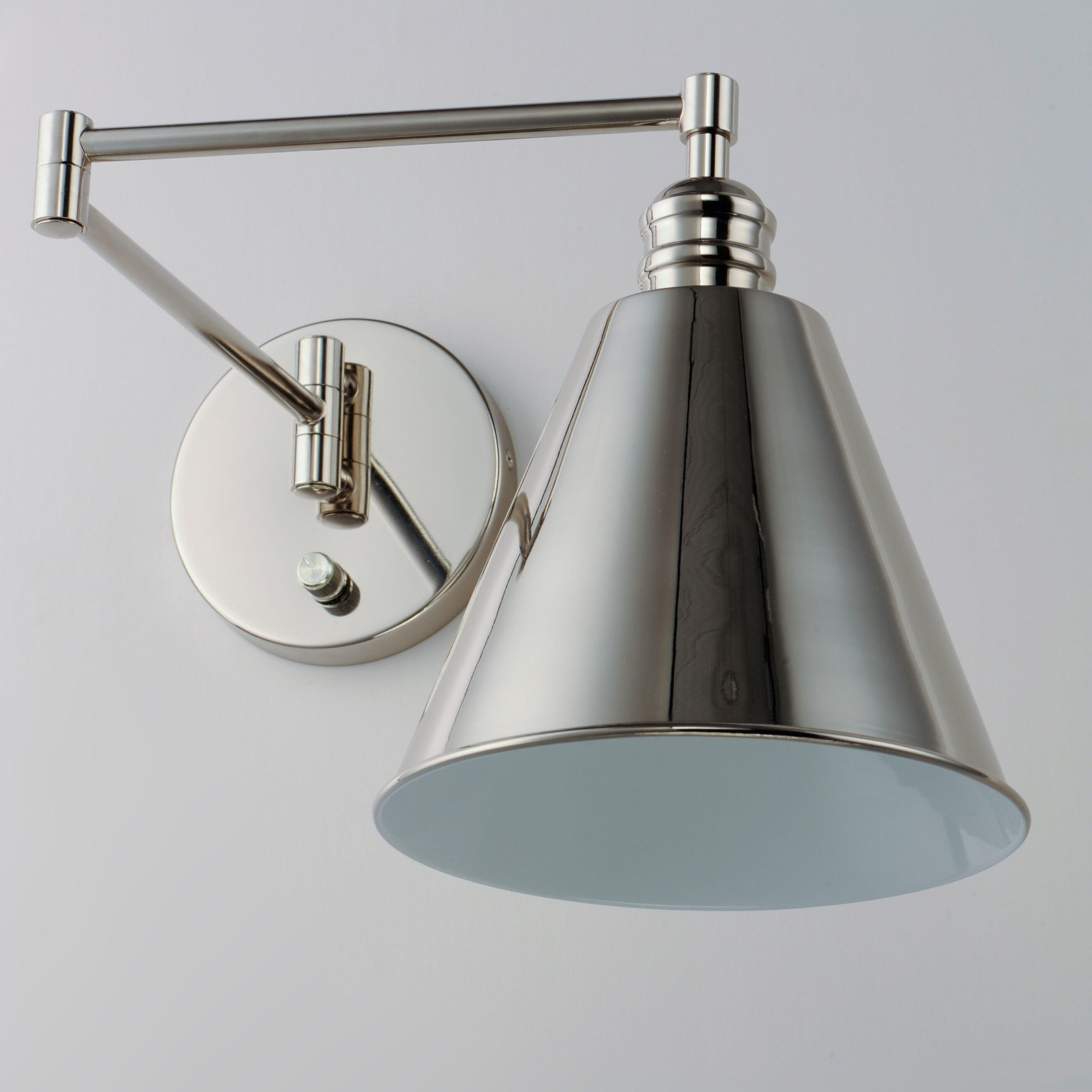 Maxim Lighting Library 1 - Light Swing Arm Lamp in  Polished Nickel