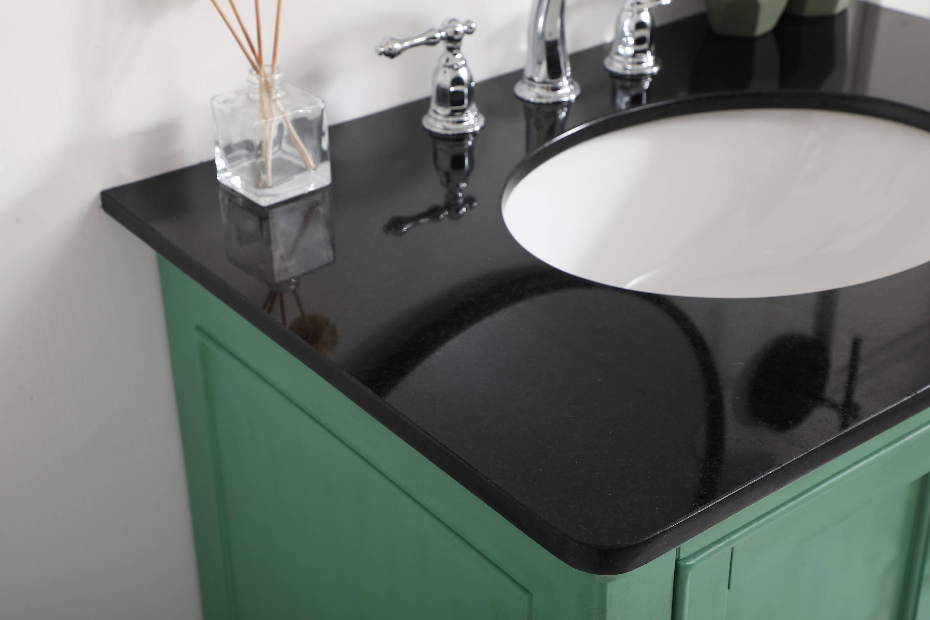 Elegant Kitchen and Bath 30 Inch Single Bathroom Vanity In Vintage Mint