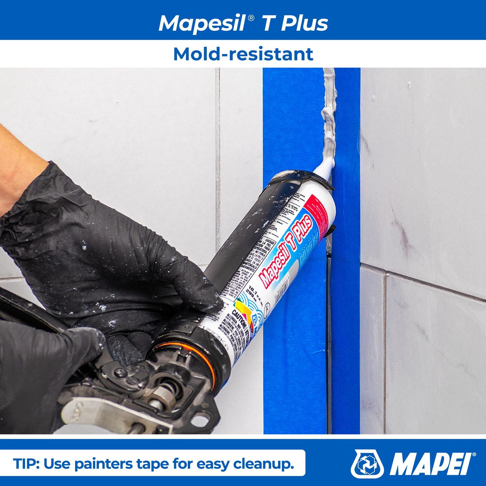 MAPEI Mapesil T Plus 10.1-oz Tile & grout Jet Black #5118 Silicone Caulk