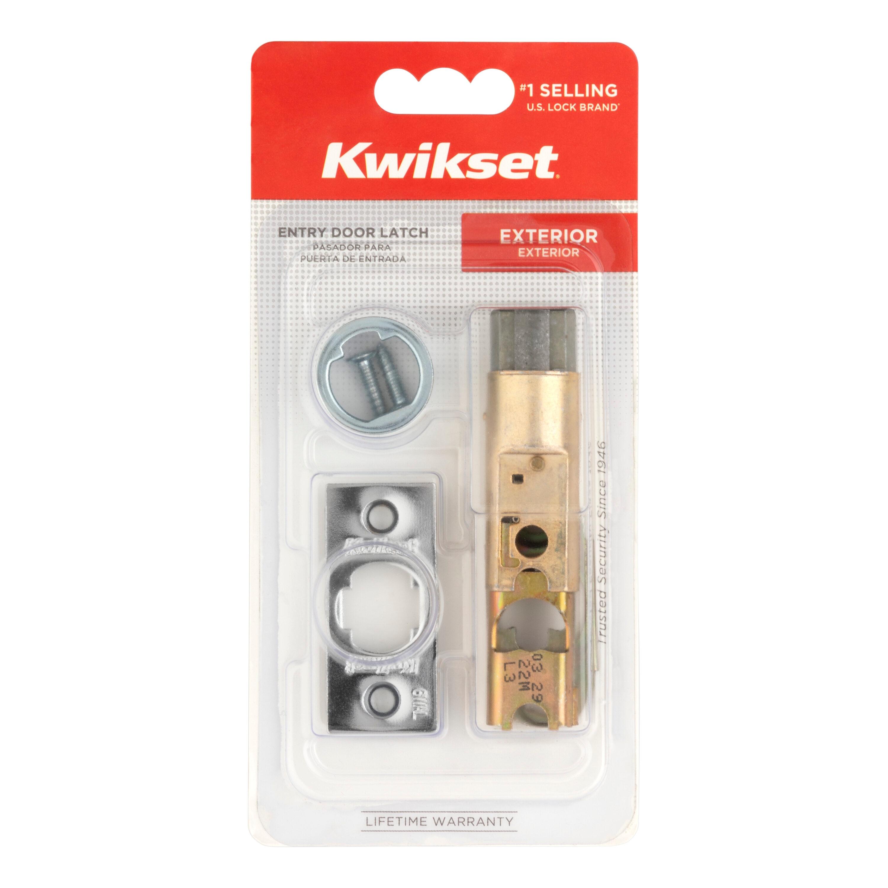 Kwikset 81825-6WAL Adjustable Half-Round Drive Lates in PB