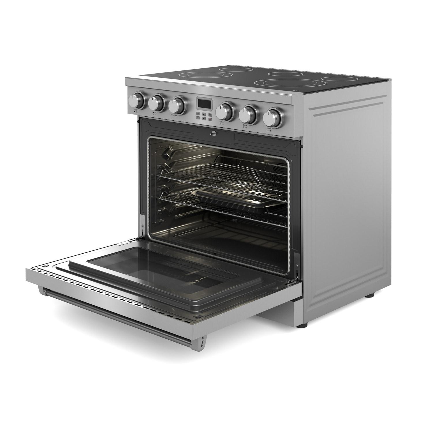 Thor Kitchen Are36 A Series 36" Wide 6 Cu. Ft. Free Standing Electric Range - Stainless