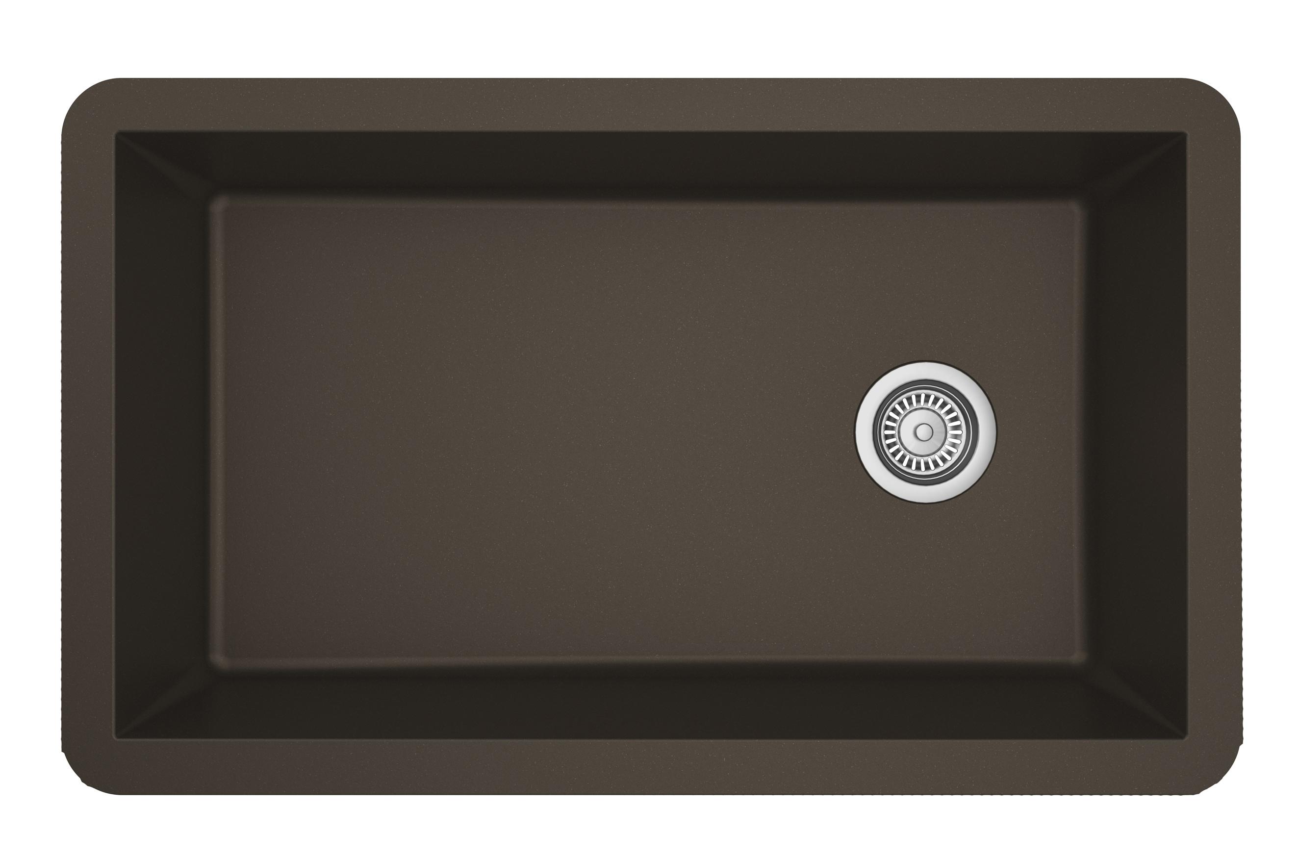 Karran Undermount Quartz Composite 31-3/4'' X 19-1/4'' Single Bowl Kitchen Sink