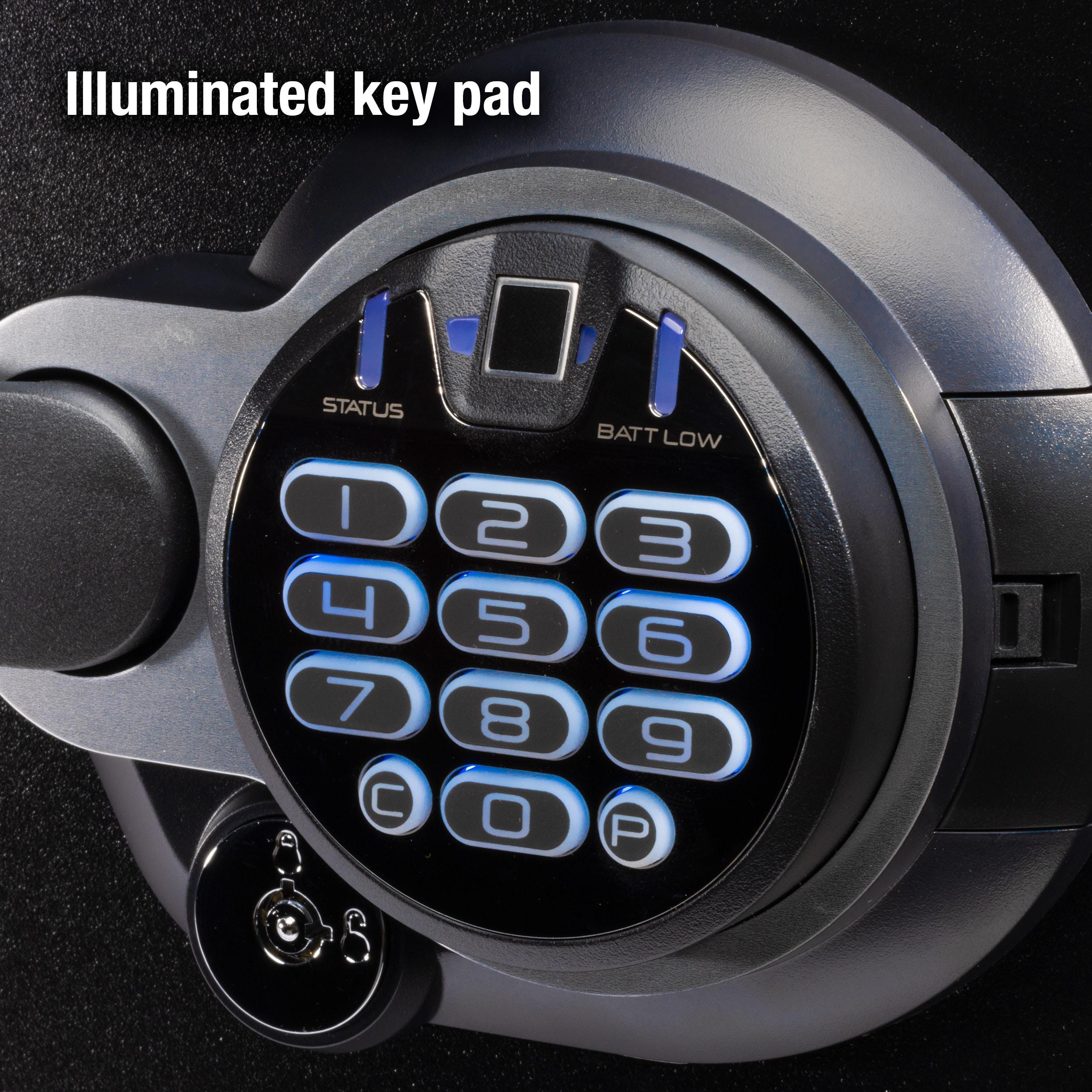 SentrySafe SFW123BTC Fire-Resistant and Water-Resistant Safe with Fingerprint Biometric Lock, 1.23 Cu. ft.