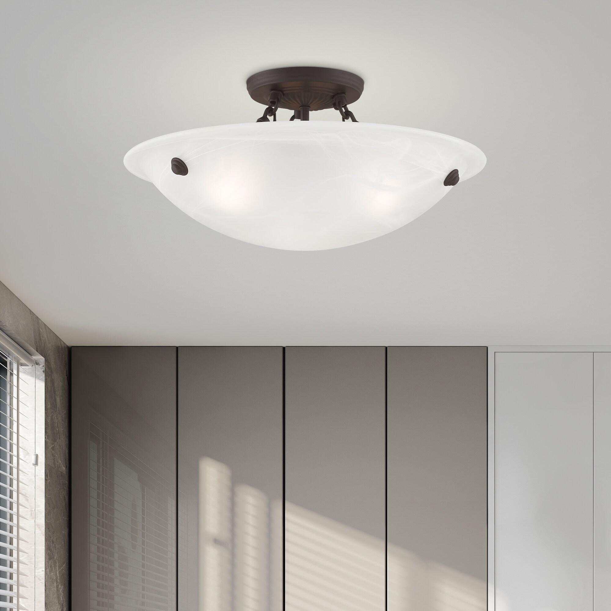 Livex Lighting Oasis 3 - Light Flush Mount in  Bronze