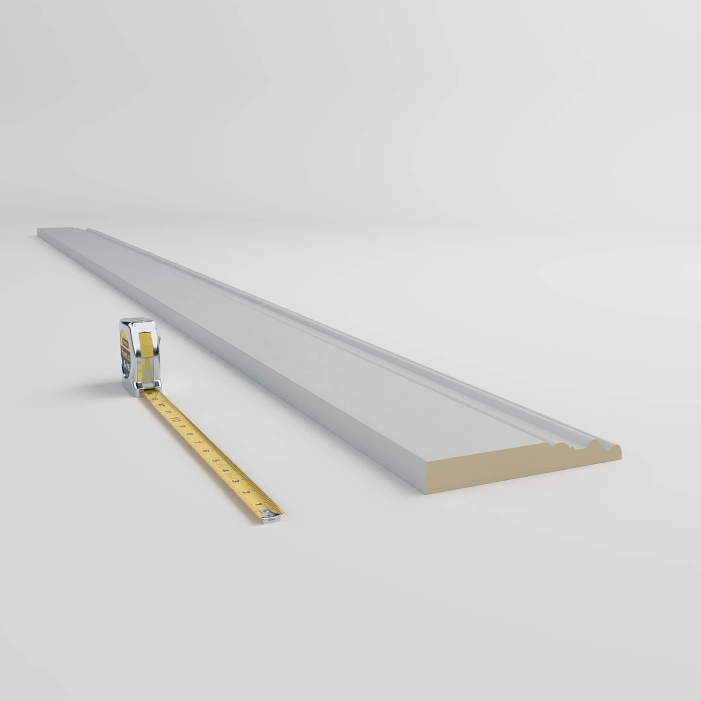 7 3/8"H x 1"P x 94 1/2"L Hillsborough Baseboard Moulding (8-Pack)