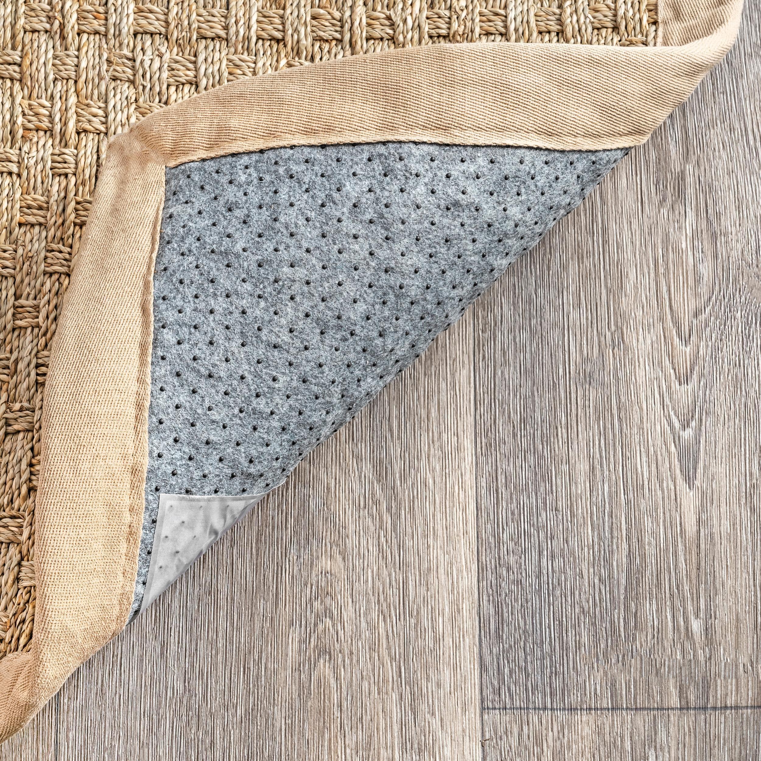 Nuloom Hesse Checker Weave Seagrass Kitchen Runner Indoor Area Rug - Hallway, Entryway, 2' 6" x 6', Natural