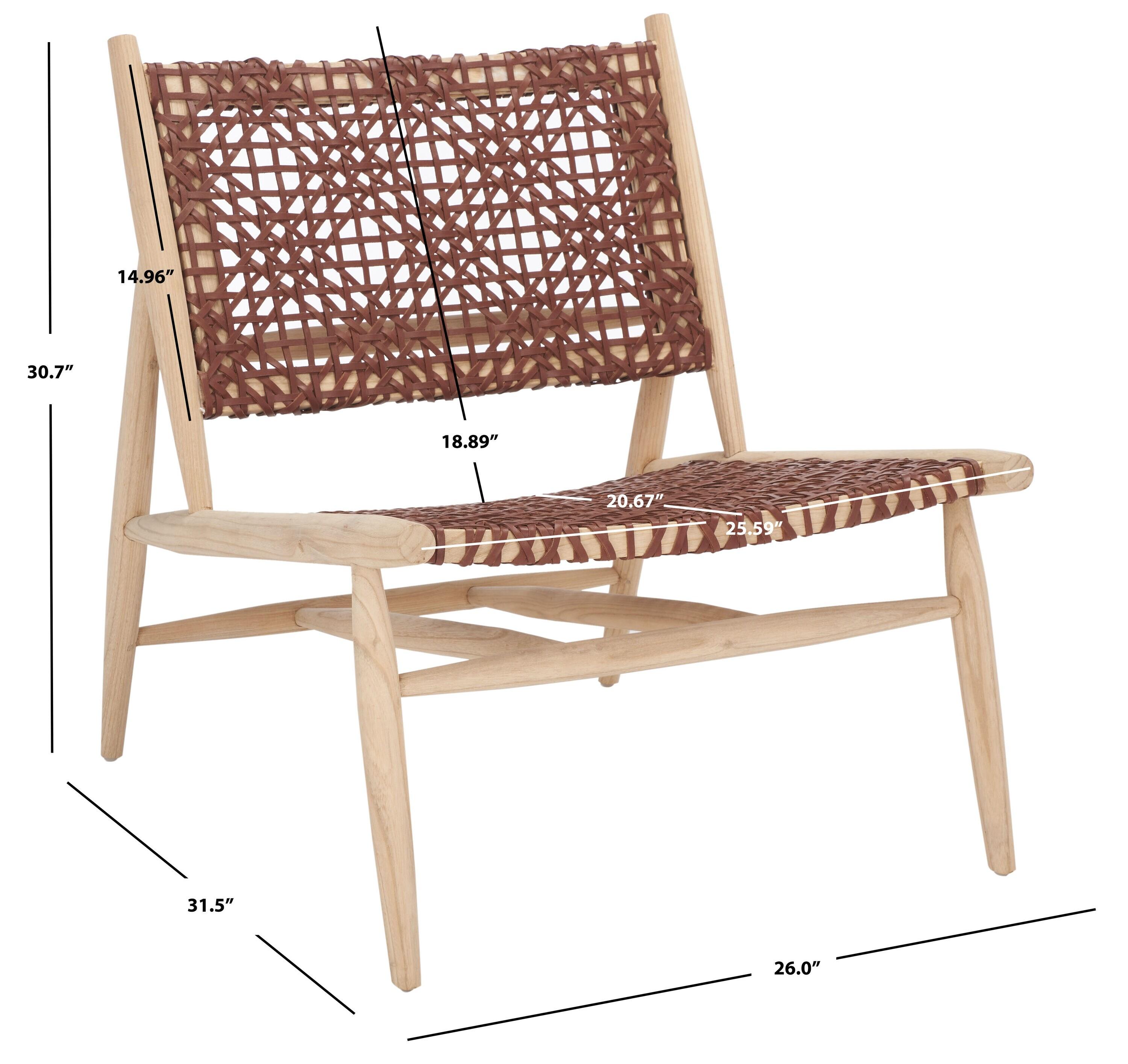 Kazbah Genuine Leather Side Chair